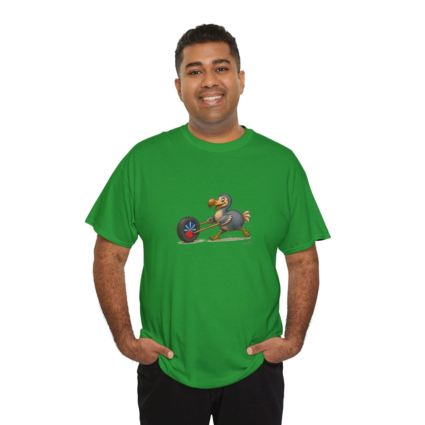 T-shirt Quocumque, "La Roue", Île de La Réunion, Confort Coton, Elégant, Souvenir Unique, Cadeau, Unisexe, Esprit Voyageur, Créole, Bourbon