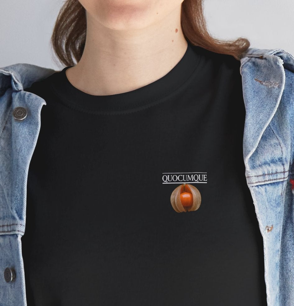 T-shirt Quocumque "Poc Poc", Fleur sauvage de la Réunion, Confort Coton, Souvenir Unique, Cadeau, Unisexe, Délicatesse, Homme, Femme, Adulte