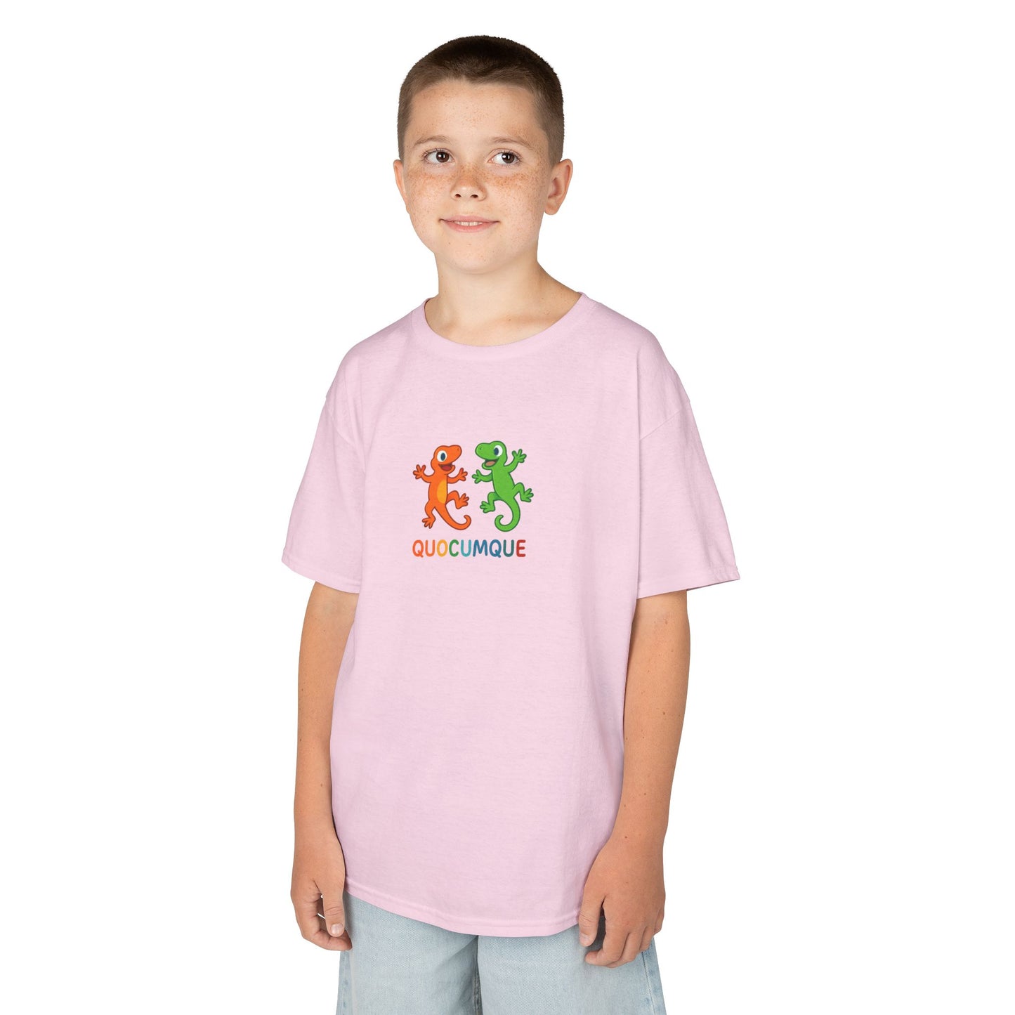 T-shirt Quocumque, "Margouillat Duo", Animal Mascotte Réunion, Douceur Coton, Pour les enfants de 5-6 ans( Taille XS), Pour les 7-8 ans( taille S), Pour les 9-10 ans( taille M), Pour les 11-12 ans( taille L), Pour les 13-14 ans( taille XLS)