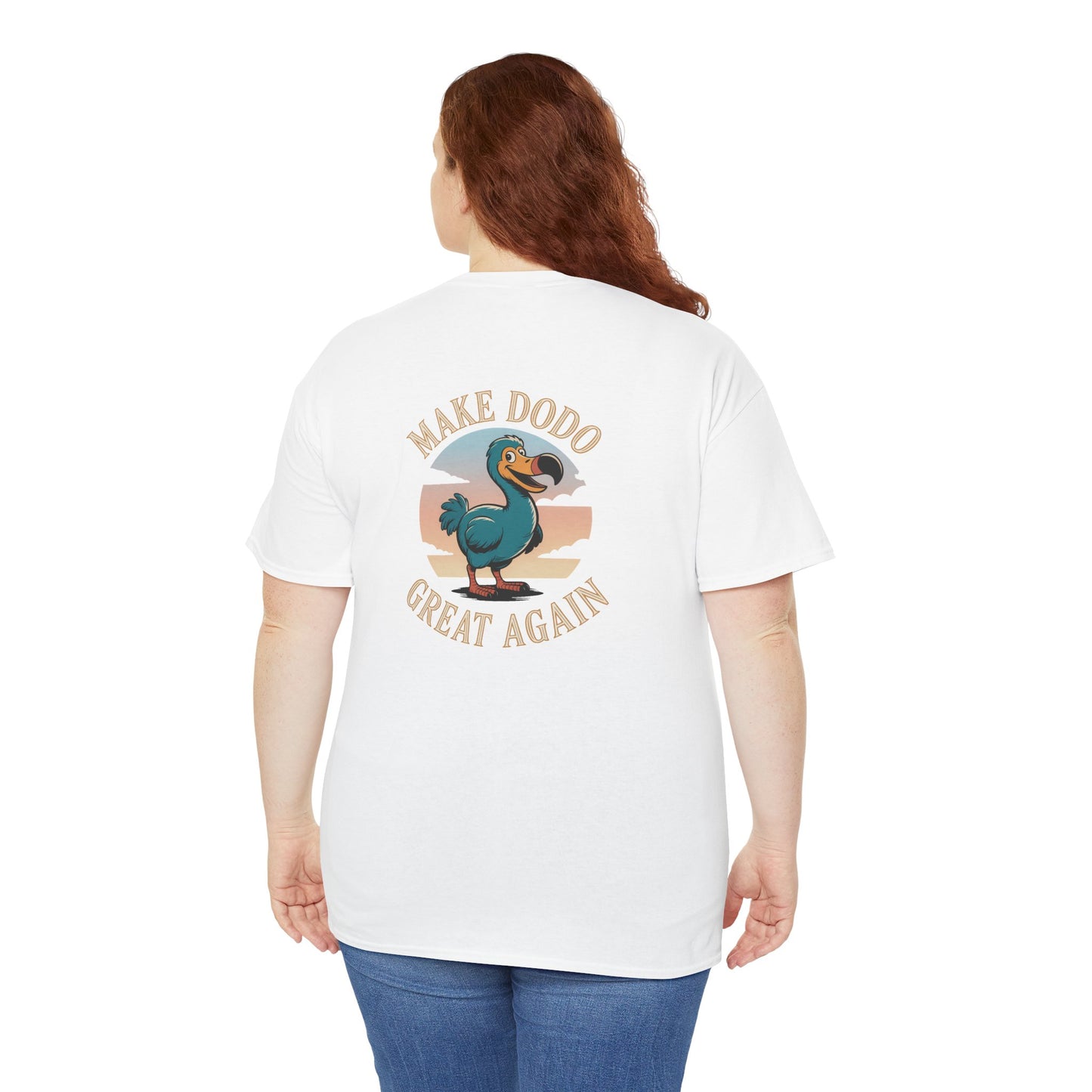 T-Shirt "Make Dodo Great Again", Exotisme, Destination Île de La Réunion, Confort Coton, Sobre, Elégant, Souvenir Unique, Cadeau, Unisexe, Esprit Voyageur