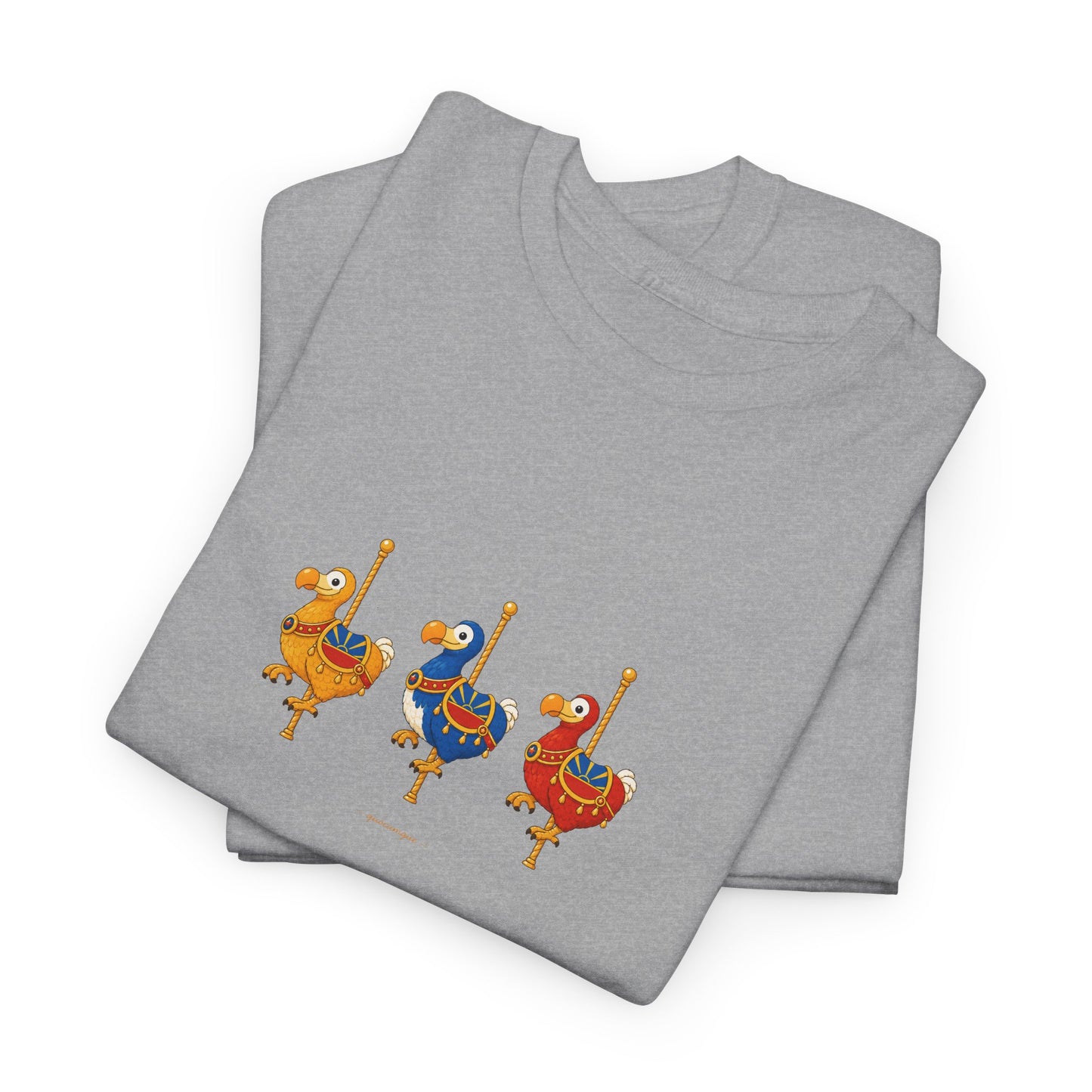 T-shirt Quocumque " Carrousel", Île de La Réunion, Confort Coton, Elégant, Souvenir Unique, Cadeau, Unisexe, Esprit Voyageur, Créole, Bourbon