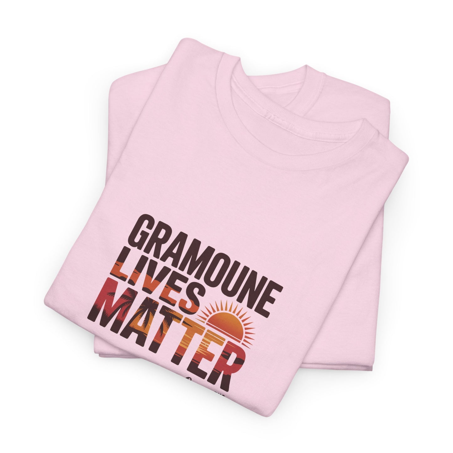 T-shirt "Gramoune", Île de La Réunion, Confort Coton, Sobre, Elégant, Souvenir Unique, Cadeau, Unisexe, Esprit Voyageur