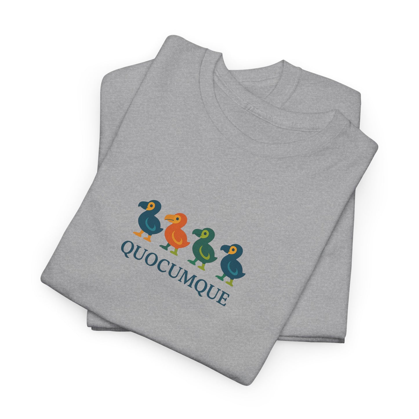 T-shirt Quocumque, "Patrouille Dodo", Île de La Réunion, Confort Coton, Elégant, Souvenir Unique, Cadeau, Unisexe, Esprit Voyageur, Créole, Bourbon