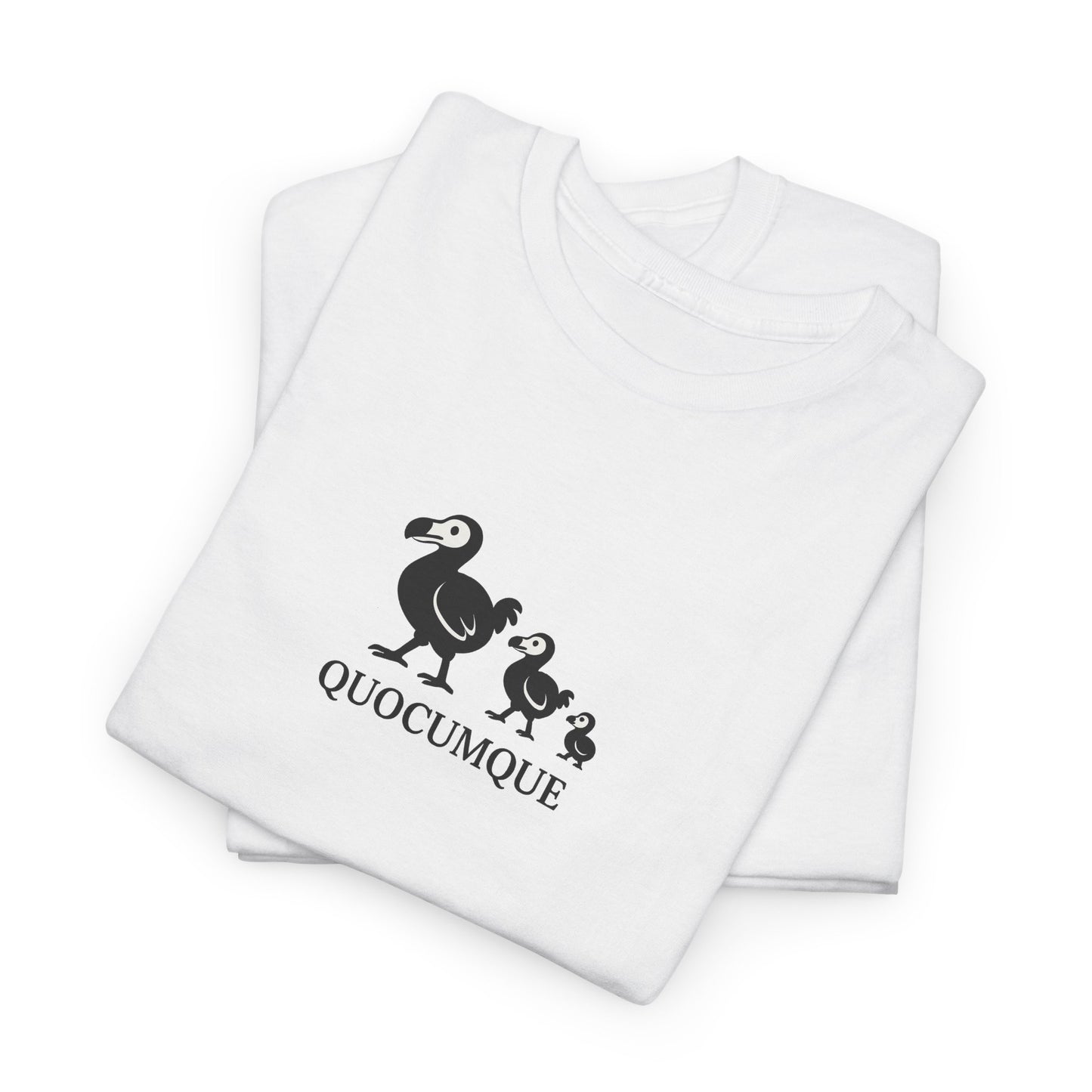 T-shirt Quocumque, "Famille Dodo", Île de La Réunion, Confort Coton, Elégant, Souvenir Unique, Cadeau, Unisexe, Esprit Voyageur, Créole, Bourbon