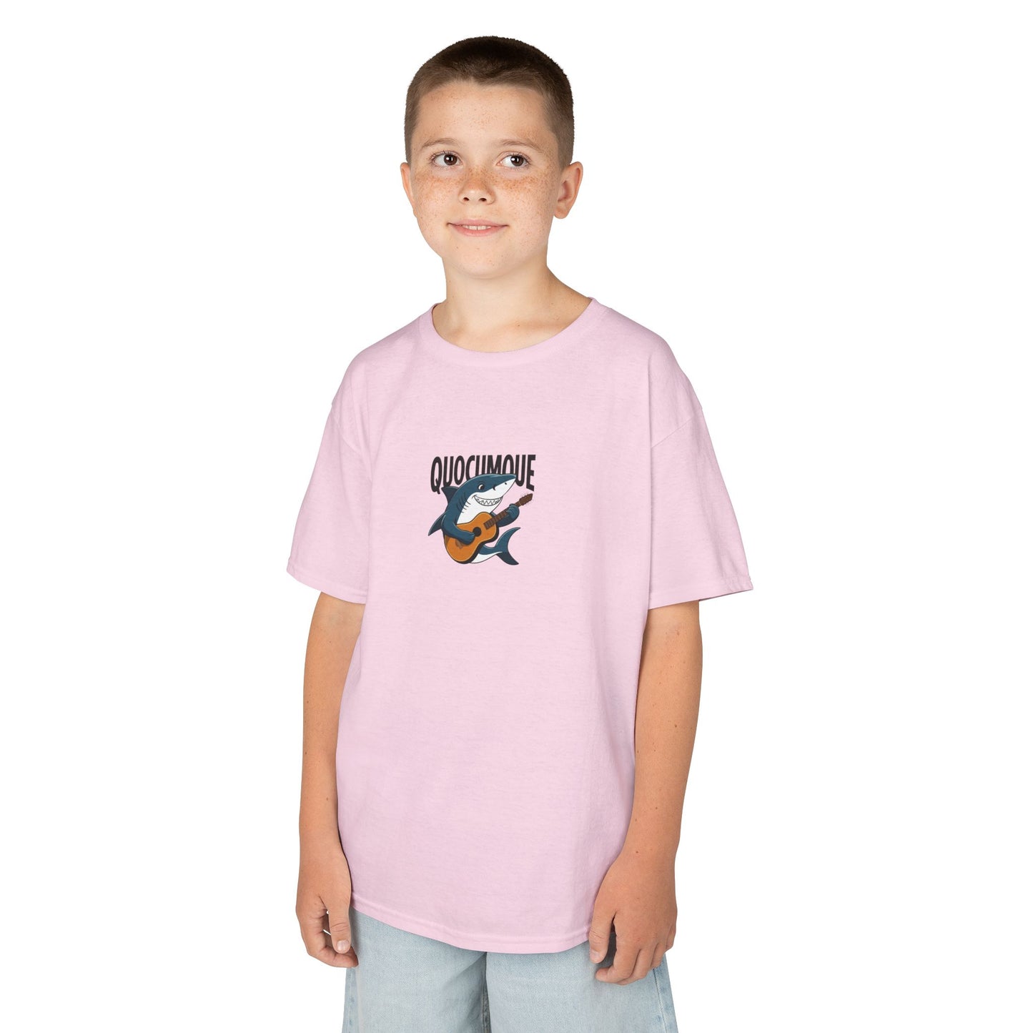 T-shirt Quocumque "Requin Chagrin", Poissons, Marin, Eaux Douces, Douceur Coton, Pour les enfants de 5-6 ans( Taille XS), Pour les 7-8 ans( taille S), Pour les 9-10 ans( taille M), Pour les 11-12 ans( taille L), Pour les 13-14 ans( taille XL)