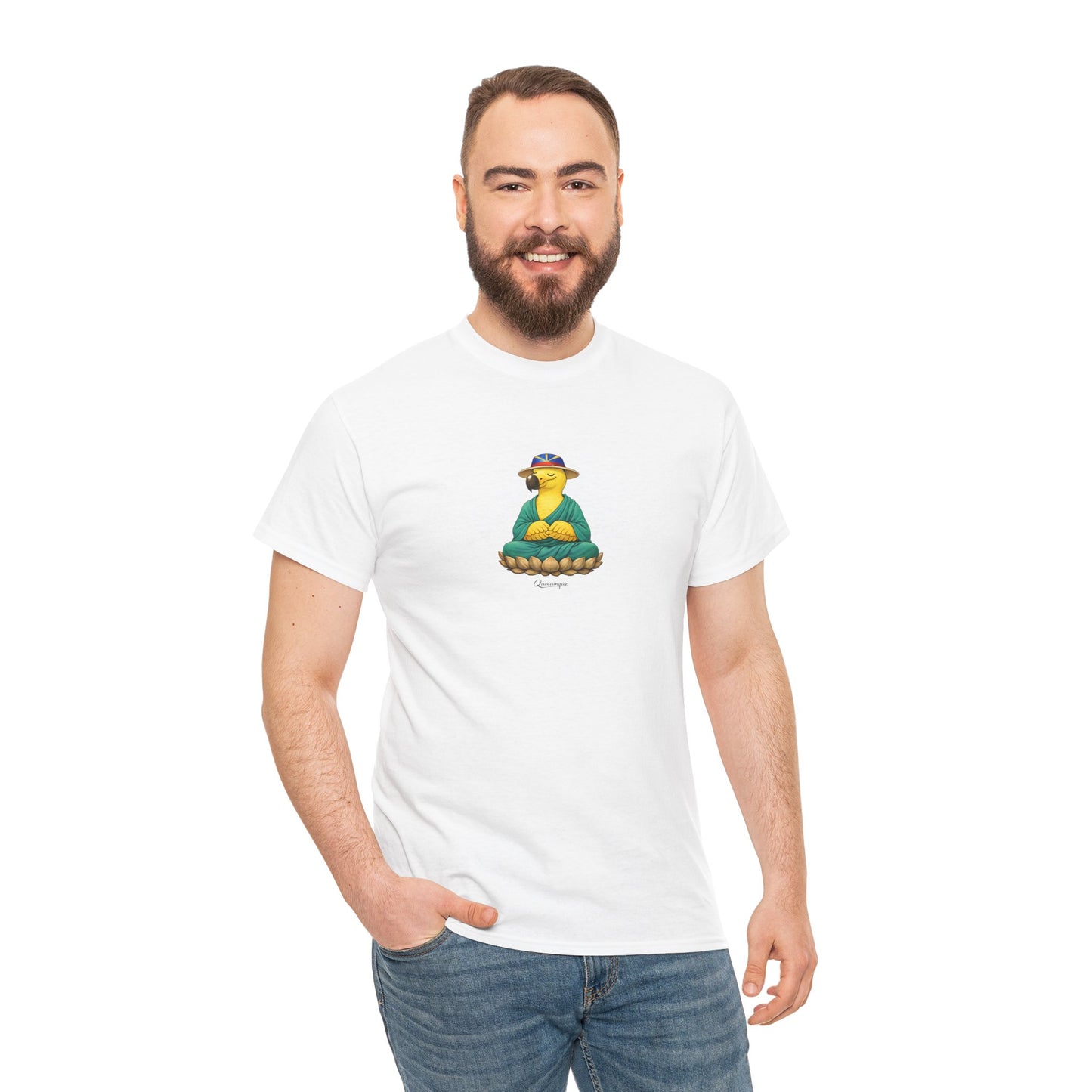 T-shirt "Dodo Zen", Confort Coton, Sobre, Elégant, Souvenir Unique, Cadeau, Unisexe, Esprit Voyageur, Adulte