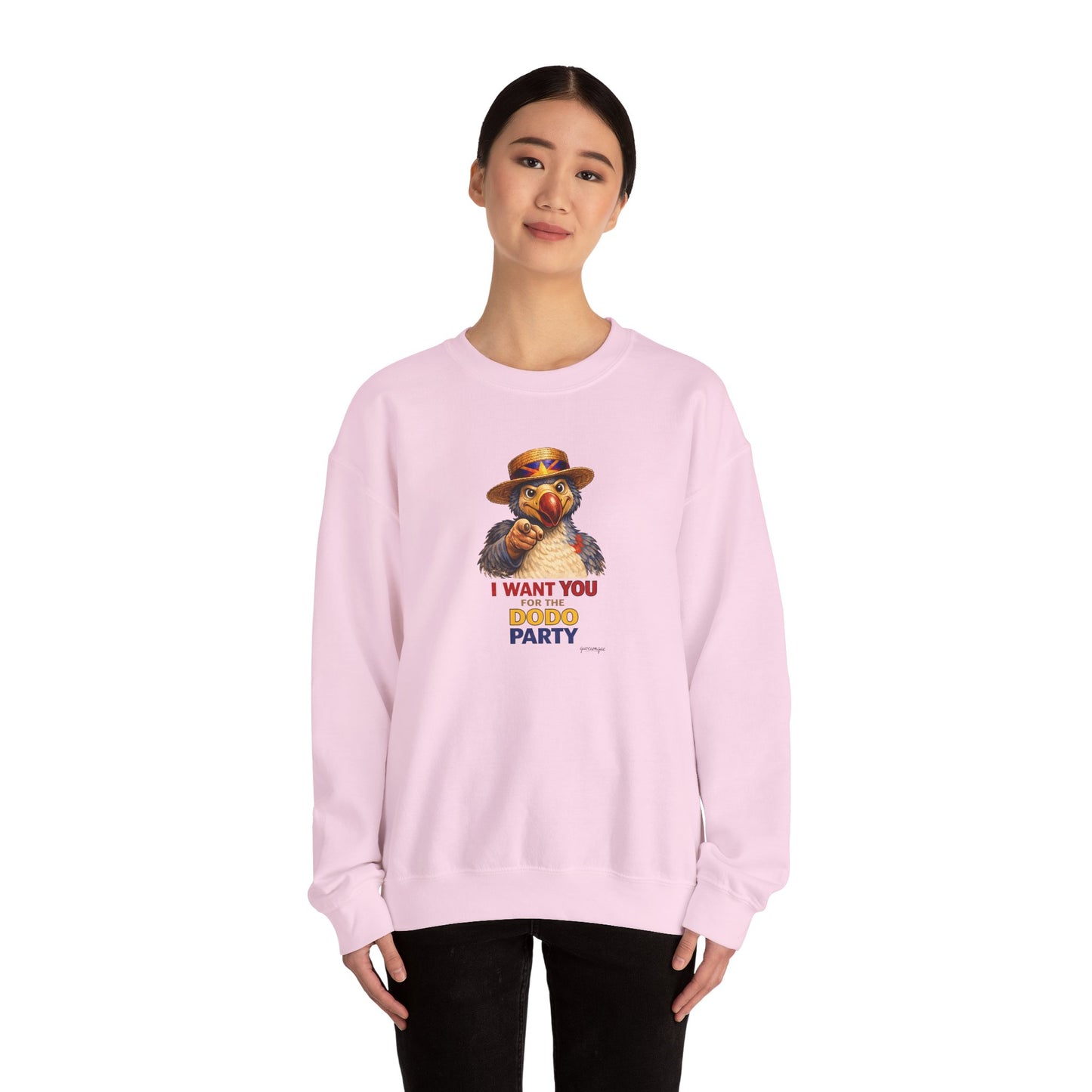 Sweat Quocumque "Dodo Party", Exotique, Destination Île De La Réunion, Adulte, Homme, Femme, Sportive, Sportif, Décontracté, Élégant, Classique,