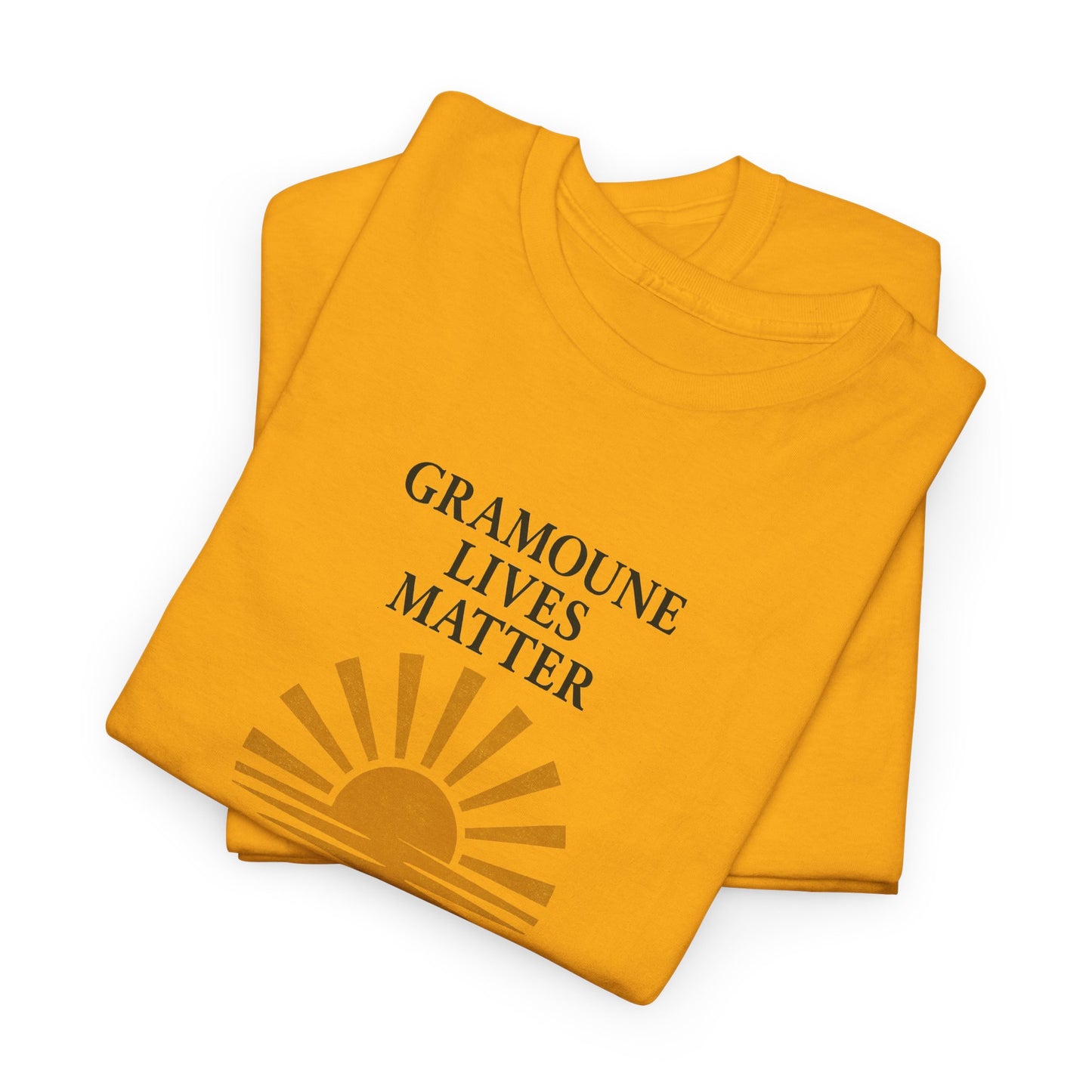 T-shirt "Gramoune", Soleil, Île de La Réunion, Confort Coton, Sobre, Elégant, Souvenir Unique, Cadeau, Unisexe, Esprit Voyageur
