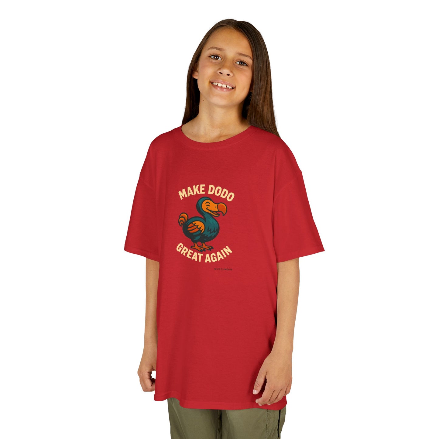T-shirt "Make Dodo Great Again", Île de La Réunion, Douceur Coton, Pour les enfants de 5-6 ans( Taille XS), Pour les 7-8 ans( taille S), Pour les 9-10 ans( taille M), Pour les 11-12 ans( taille L), Pour les 13-14 ans( taille XLS)