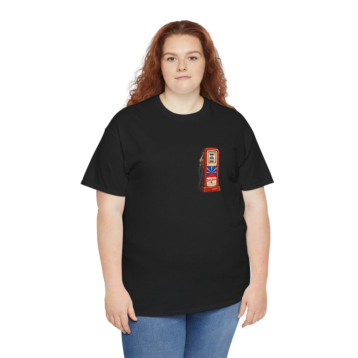 T-shirt Quocumque, "Station Essence", Discret, Île de La Réunion, Confort Coton, Elégant, Souvenir Unique, Cadeau, Unisexe, Esprit Voyageur, Créole, Bourbon