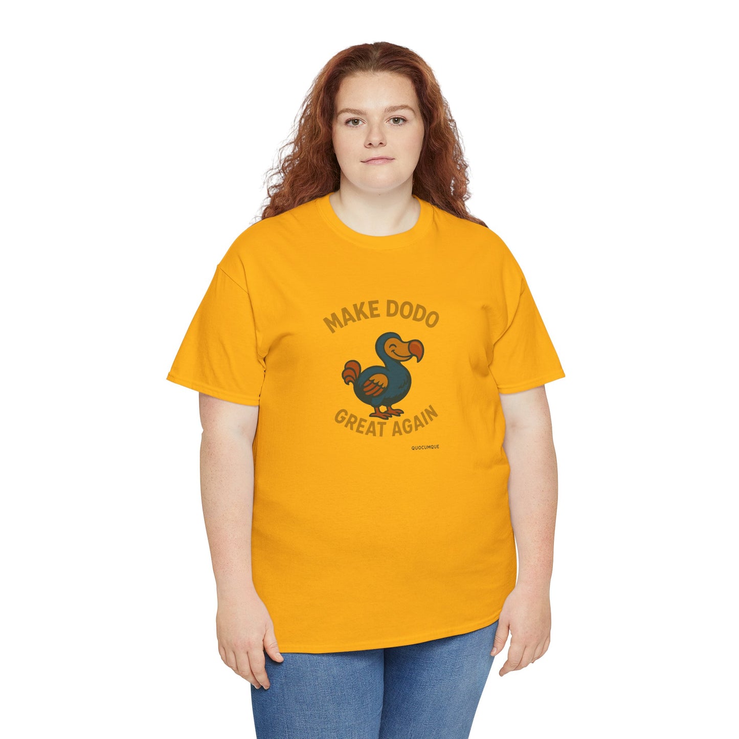 T-Shirt "Make Dodo Great Again", Exotisme, Destination Île de La Réunion, Confort Coton, Sobre, Elégant, Souvenir Unique, Cadeau, Unisexe, Esprit Voyageur