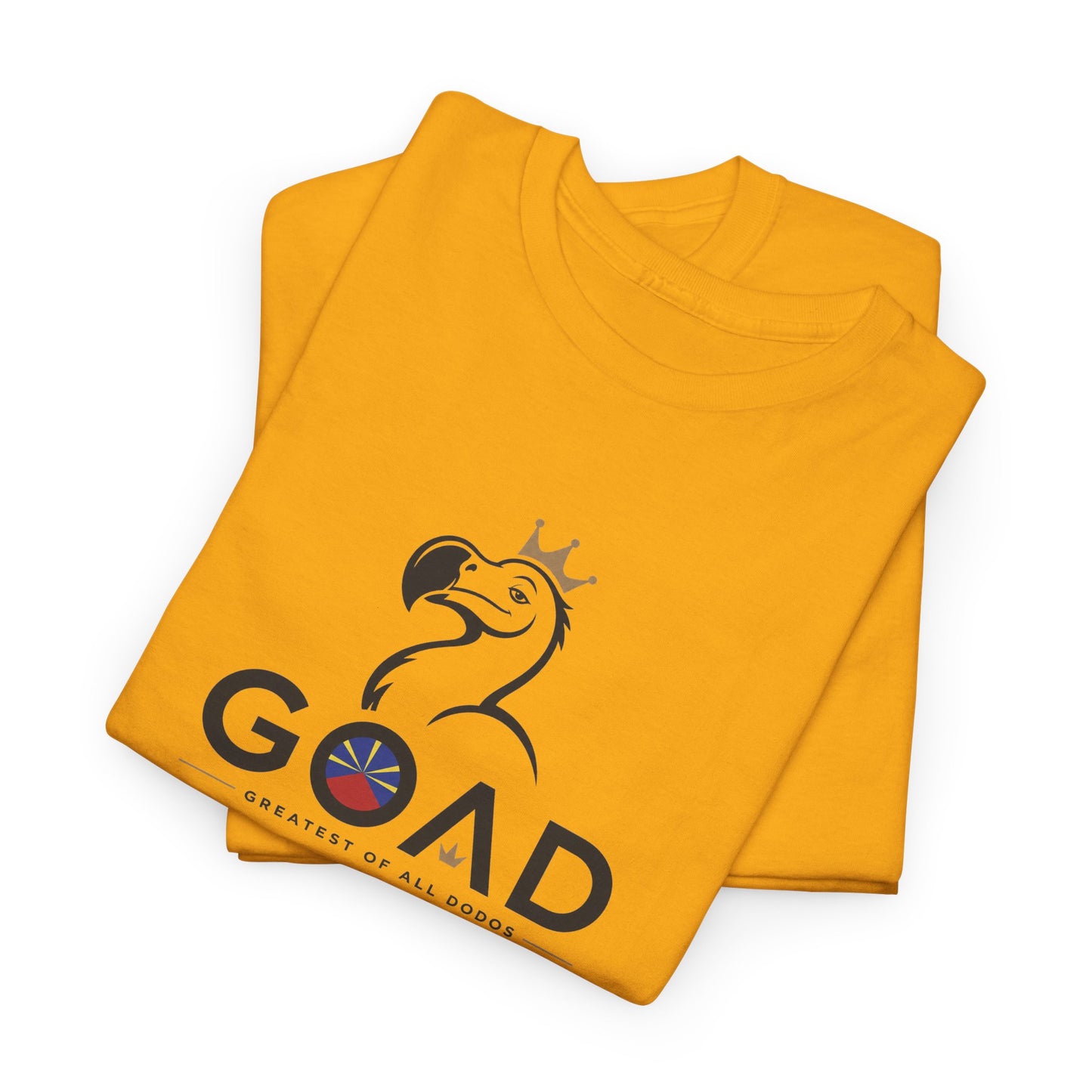 T-shirt "GOAD ", Greatest Of All Dodos, Île de La Réunion", Confort Coton, Sobre, Elégant, Souvenir Unique, Cadeau, Unisexe, Esprit Voyageur