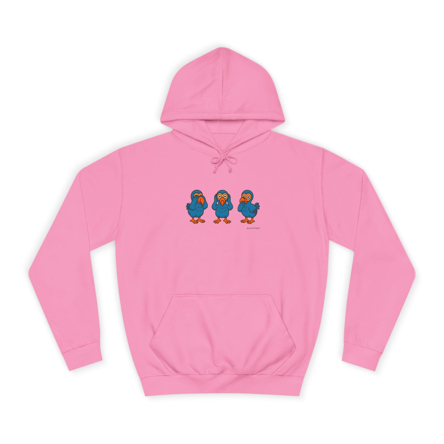 Sweat à Capuche Quocumque "3 Dodos de la Sagesse" pour Adulte, Hoodie, Unisexe, Élégance, Sobriété, Homme, Femme, Animal Totem