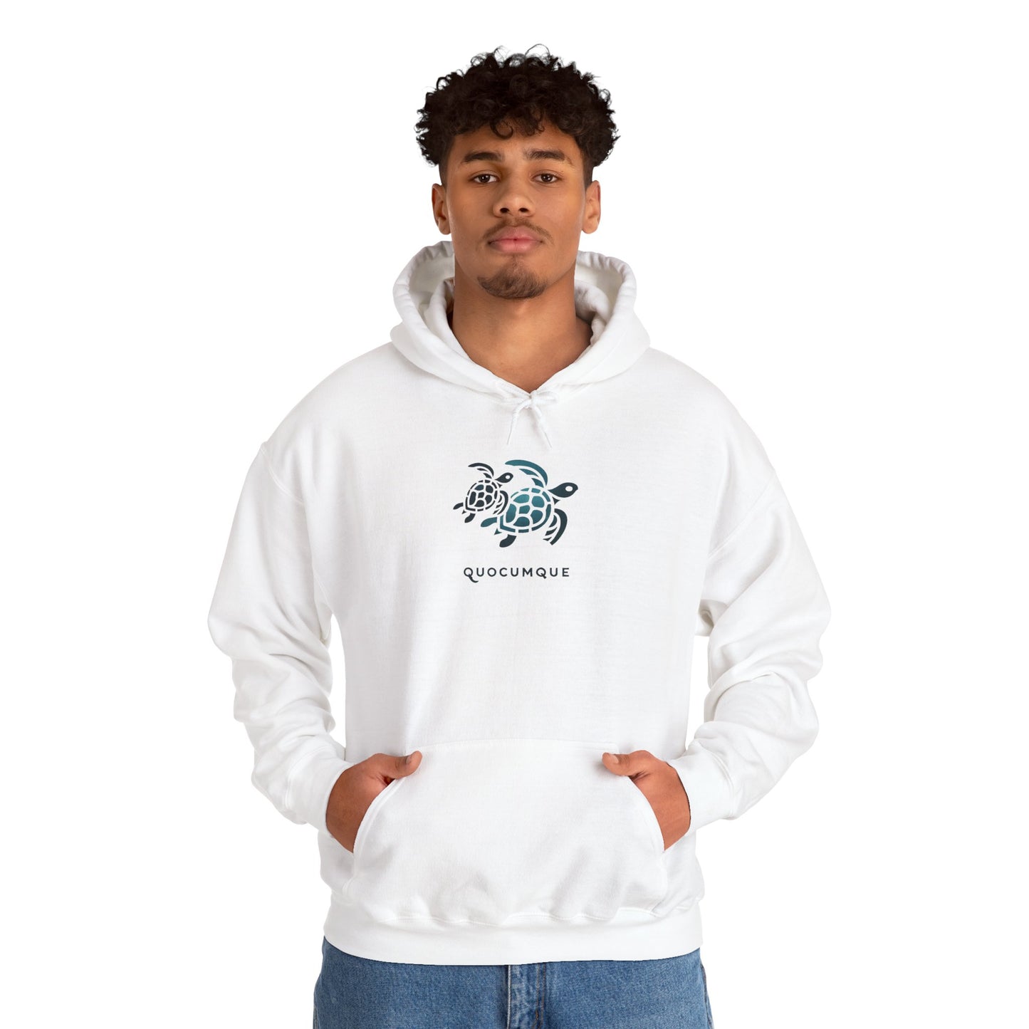 Sweat-Shirt à Capuche Collection " Tortue Marine", Adulte, Homme, Femme, Sportive, Sportif, Décontracté, Classique, La Réunion