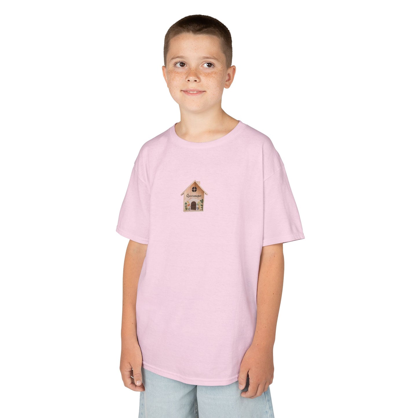 T-shirt Quocumque, "Nichoir", Nid d'Oiseau, Pour les enfants de 5-6 ans( Taille XS), Pour les 7-8 ans( taille S), Pour les 9-10 ans( taille M), Pour les 11-12 ans( taille L), Pour les 13-14 ans(taille XL)