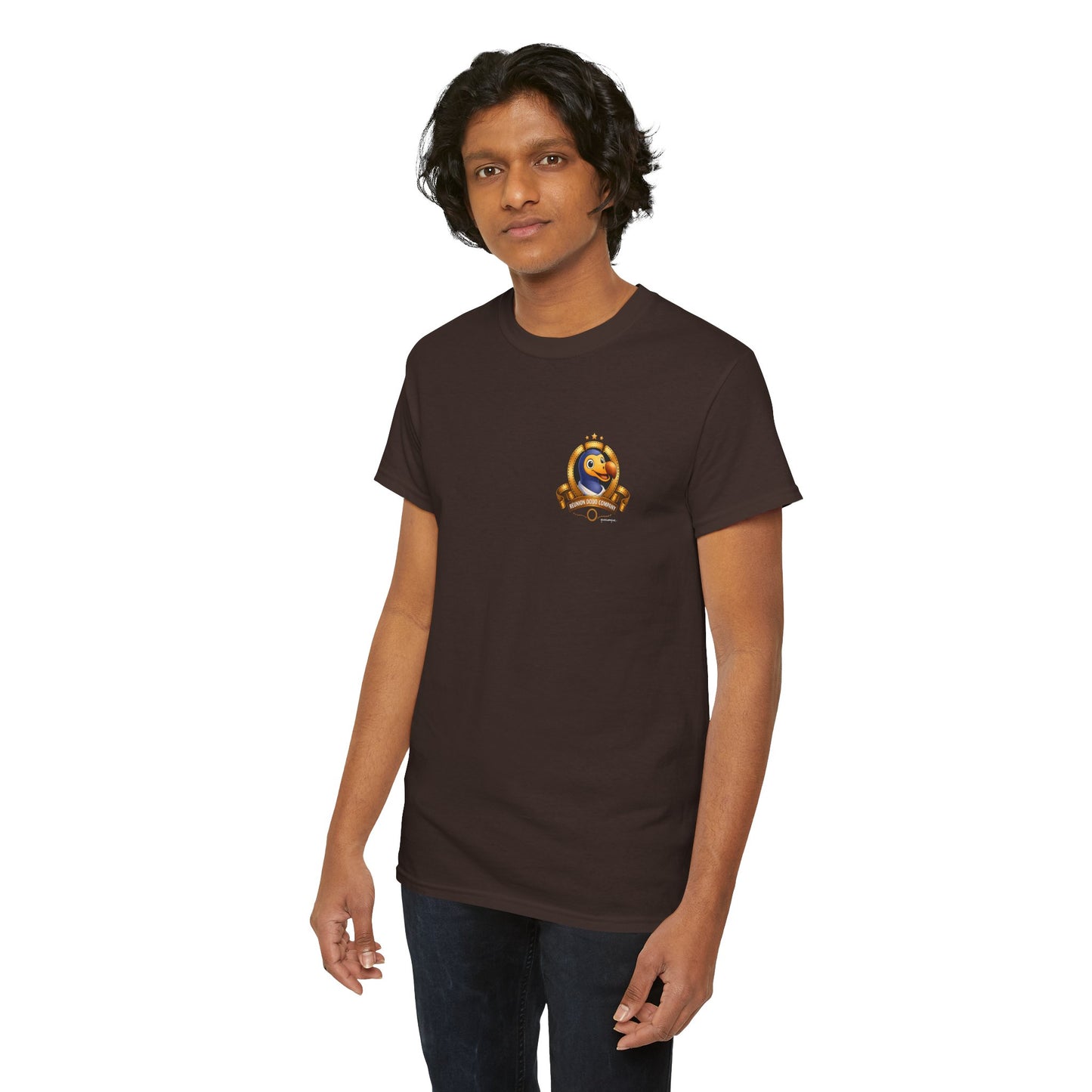 T-shirt Quocumque, " Dodo Cinéma", Discret, Île de La Réunion, Confort Coton, Elégant, Souvenir Unique, Cadeau, Unisexe, Esprit Voyageur, Créole, Bourbon