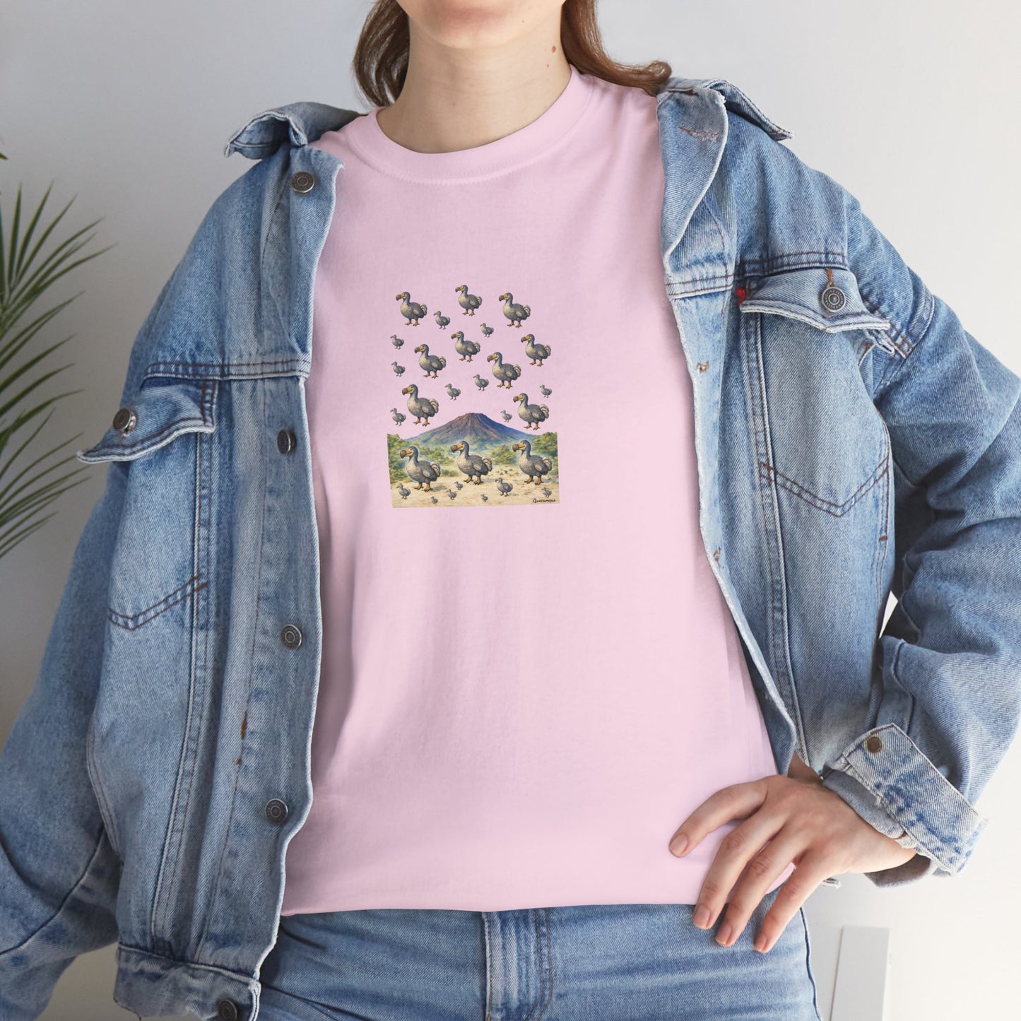 T-shirt "Groupe Dodo ", Île de La Réunion", Confort Coton, Sobre, Elégant, Souvenir Unique, Cadeau, Unisexe, Esprit Voyageur