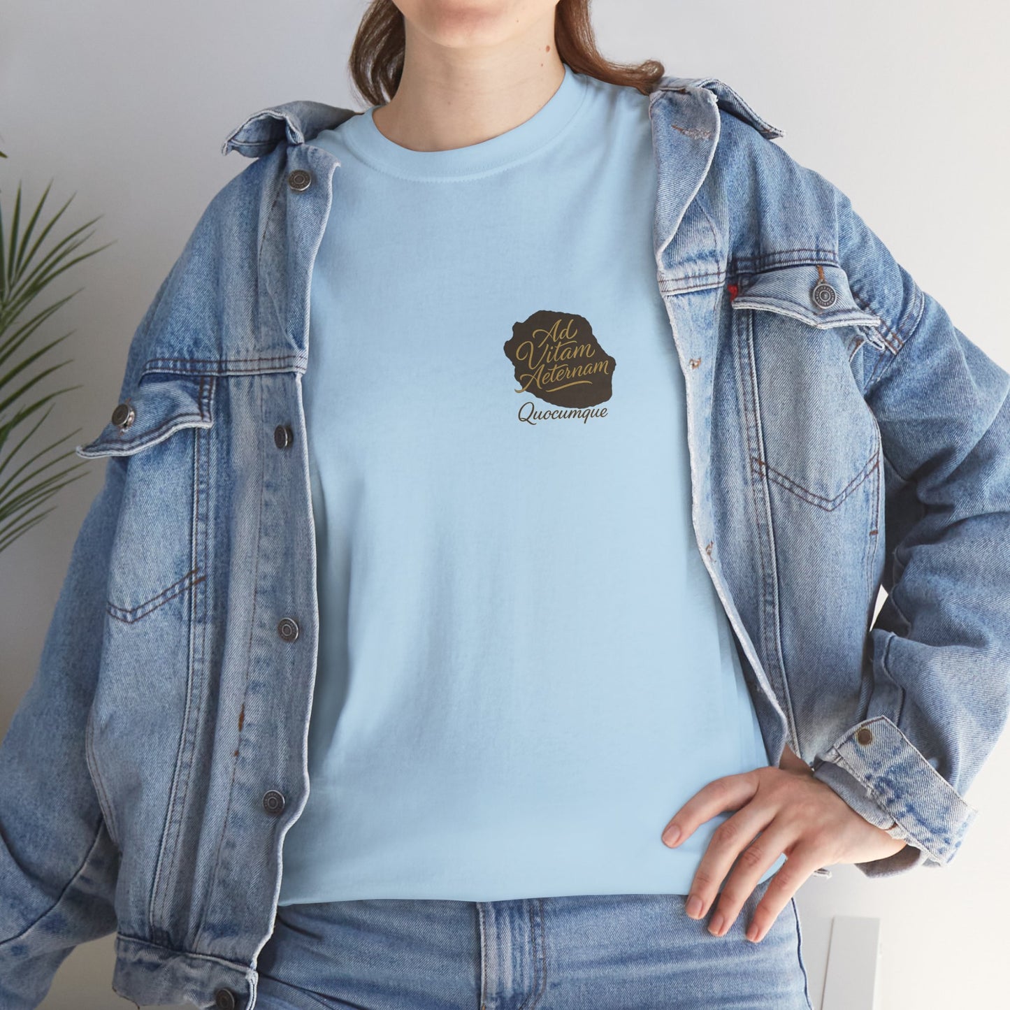 T-shirt Quocumque, Devise Latine, Confort Coton, Sobre, Elégant, Souvenir Unique, Cadeau, Unisexe, Esprit Voyageur, Adulte