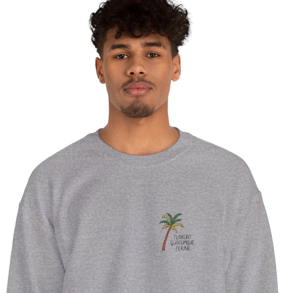 Sweat-Shirt Collection " Florebo Quocumque Ferar", Adulte, Homme, Femme, Sportive, Sportif, Décontracté, Élégant, Classique, La Réunion