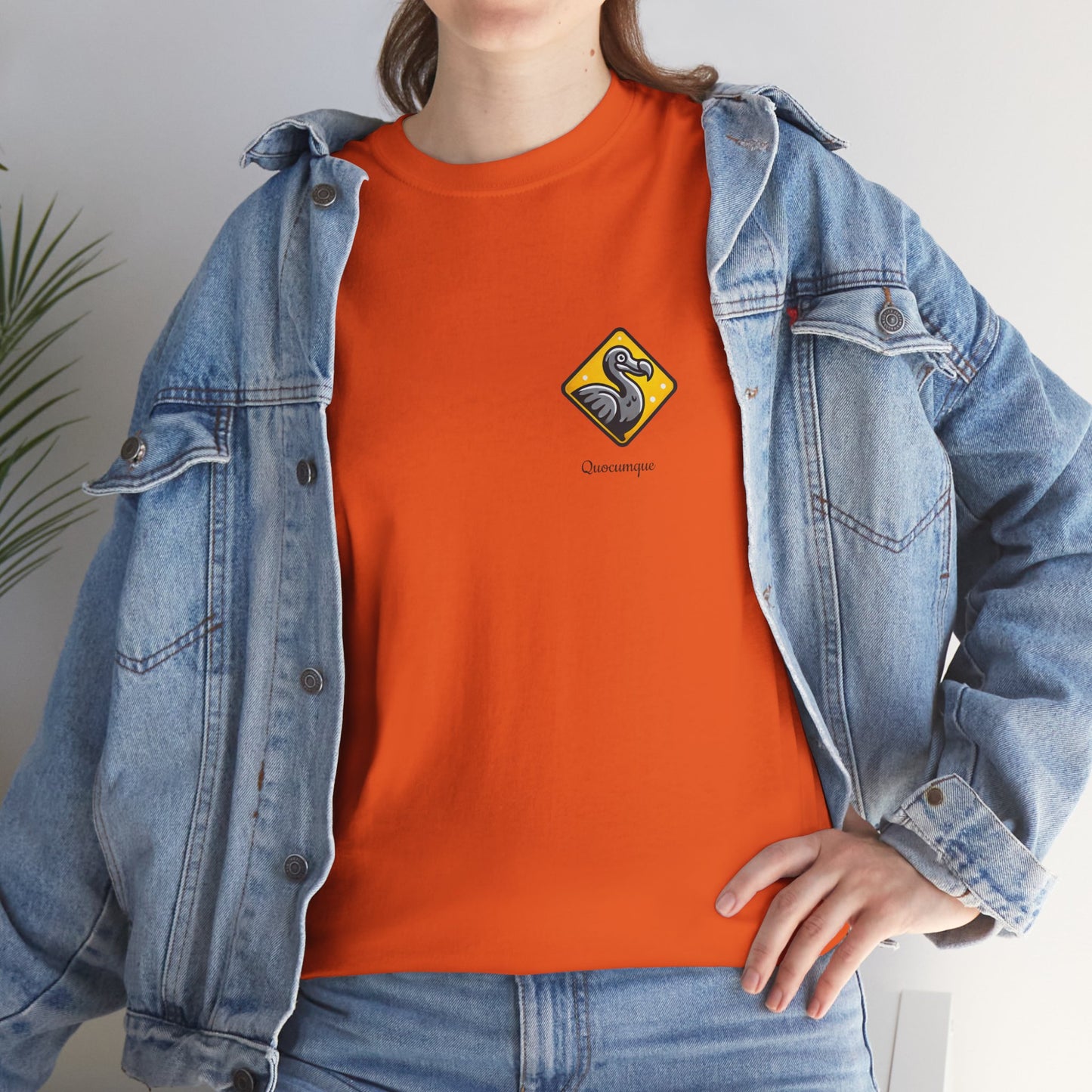 T-shirt Quocumque, "Dodo", Île de La Réunion, Confort Coton, Elégant, Souvenir Unique, Cadeau, Unisexe, Esprit Voyageur, Créole, Bourbon