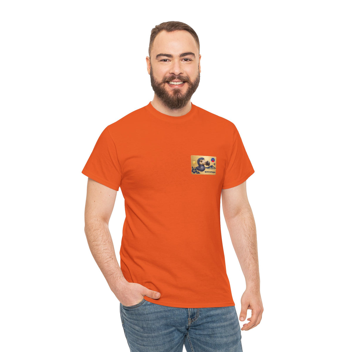 T-shirt "Quocumque Gold", Exotisme, Destination Île de La Réunion, Confort Coton, Sobre, Elégant, Souvenir Unique, Cadeau, Unisexe, Esprit Voyageur