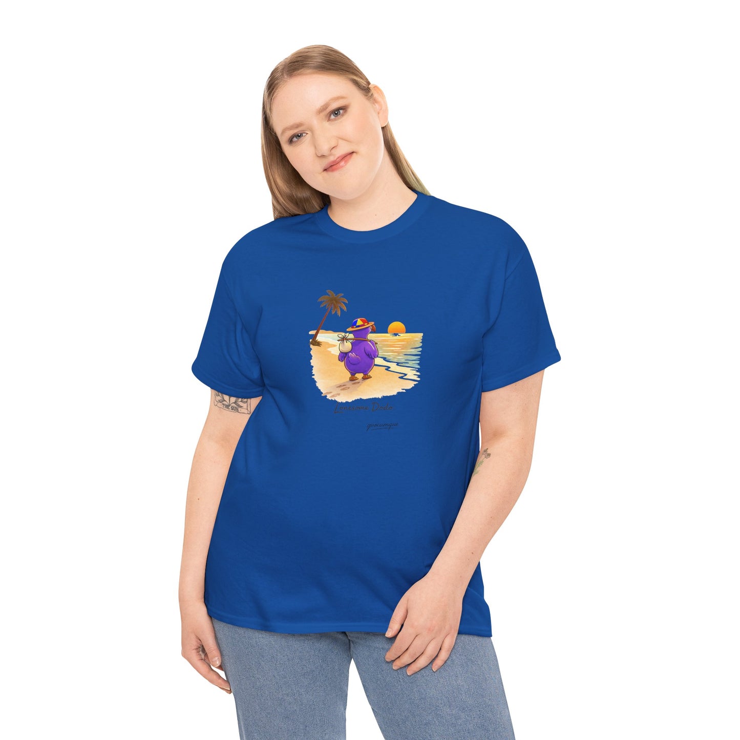 Copy of T-shirt "Lonesome Dodo", Confort Coton, Sobre, Elégant, Souvenir Unique, Cadeau, Unisexe, Esprit Voyageur, Adulte