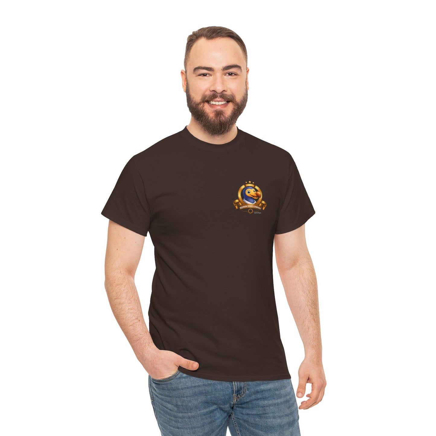 T-shirt Quocumque, " Dodo Cinéma", Discret, Île de La Réunion, Confort Coton, Elégant, Souvenir Unique, Cadeau, Unisexe, Esprit Voyageur, Créole, Bourbon
