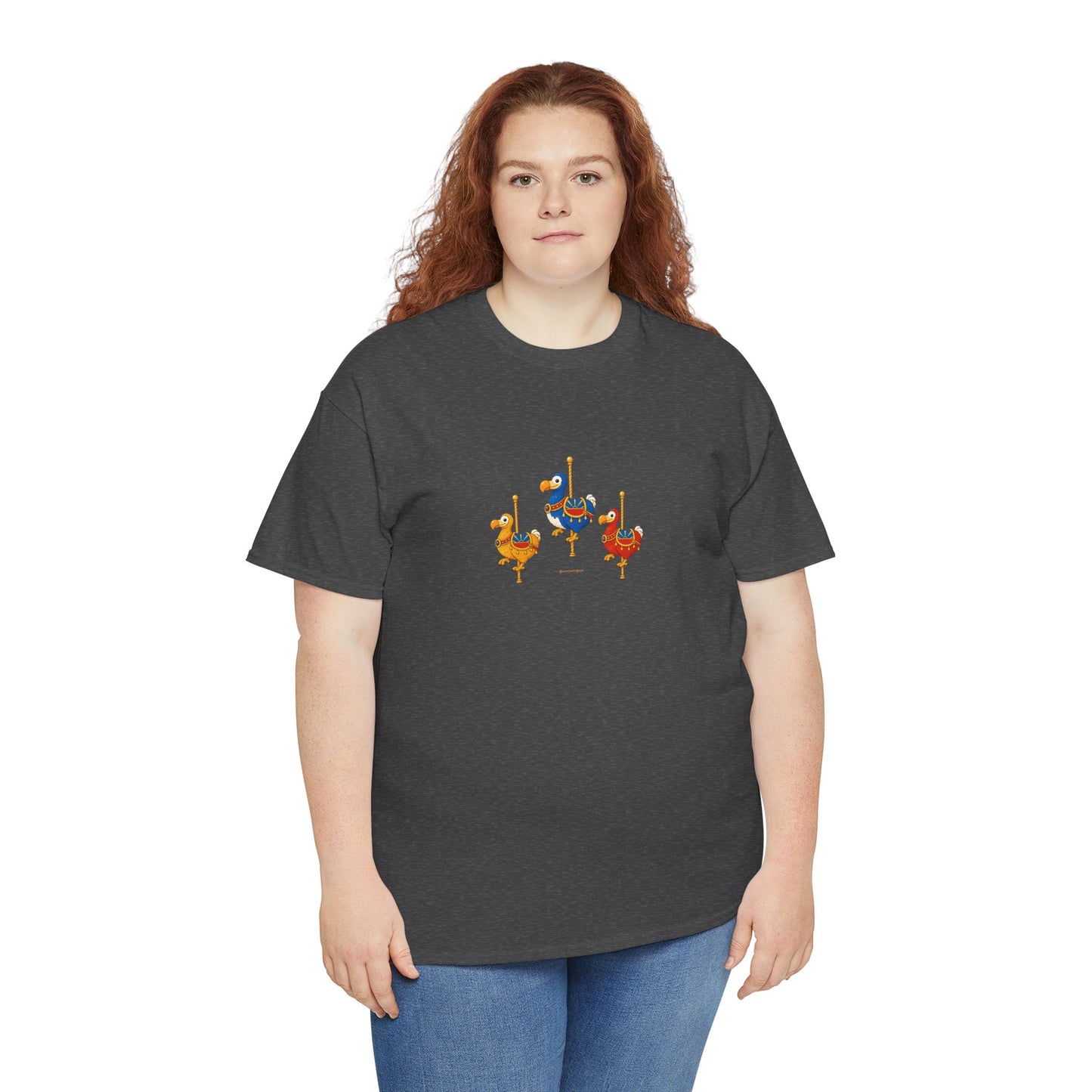 T-shirt Quocumque " Carrousel", Île de La Réunion, Confort Coton, Elégant, Souvenir Unique, Cadeau, Unisexe, Esprit Voyageur, Créole, Bourbon