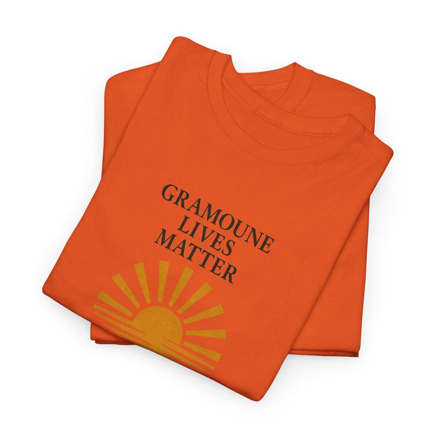 T-shirt "Gramoune", Soleil, Île de La Réunion, Confort Coton, Sobre, Elégant, Souvenir Unique, Cadeau, Unisexe, Esprit Voyageur
