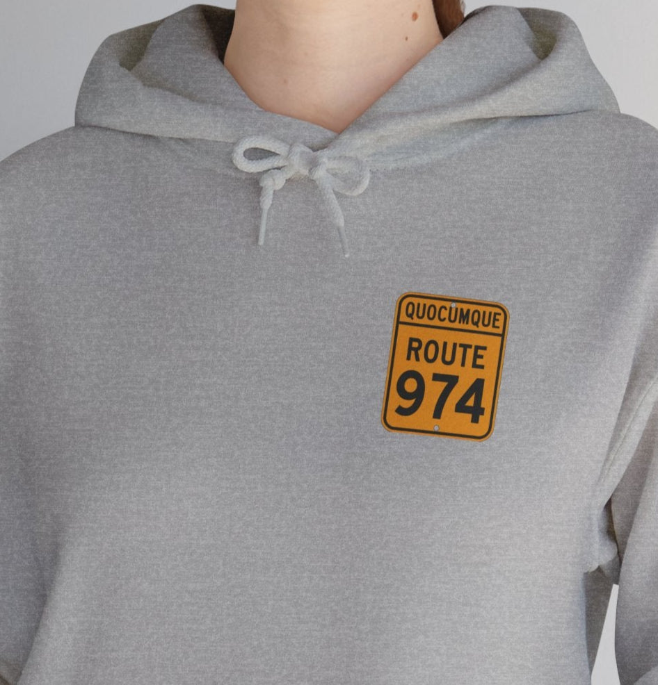 Sweat-Shirt à Capuche Collection " Route 974", Adulte, Homme, Femme, Sportive, Sportif, Décontracté, Classique, La Réunion