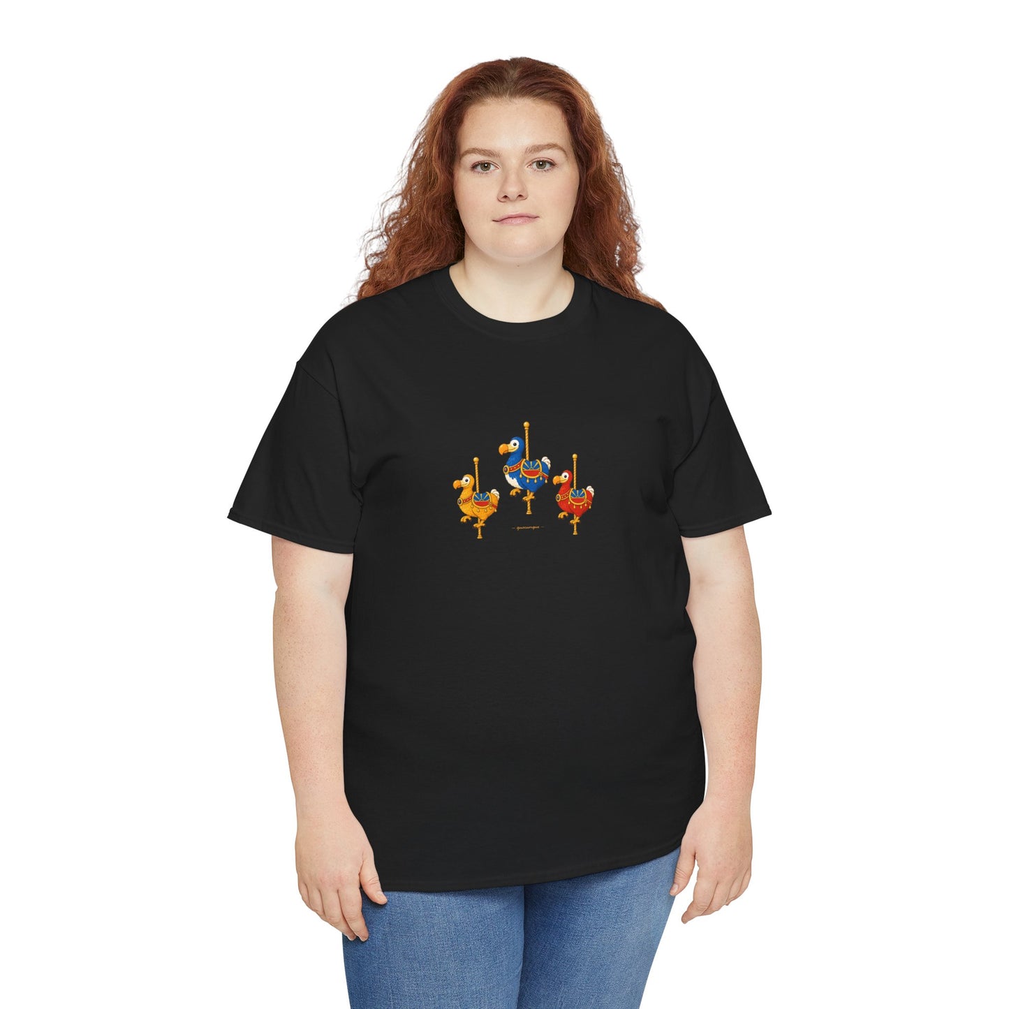T-shirt Quocumque " Carrousel", Île de La Réunion, Confort Coton, Elégant, Souvenir Unique, Cadeau, Unisexe, Esprit Voyageur, Créole, Bourbon