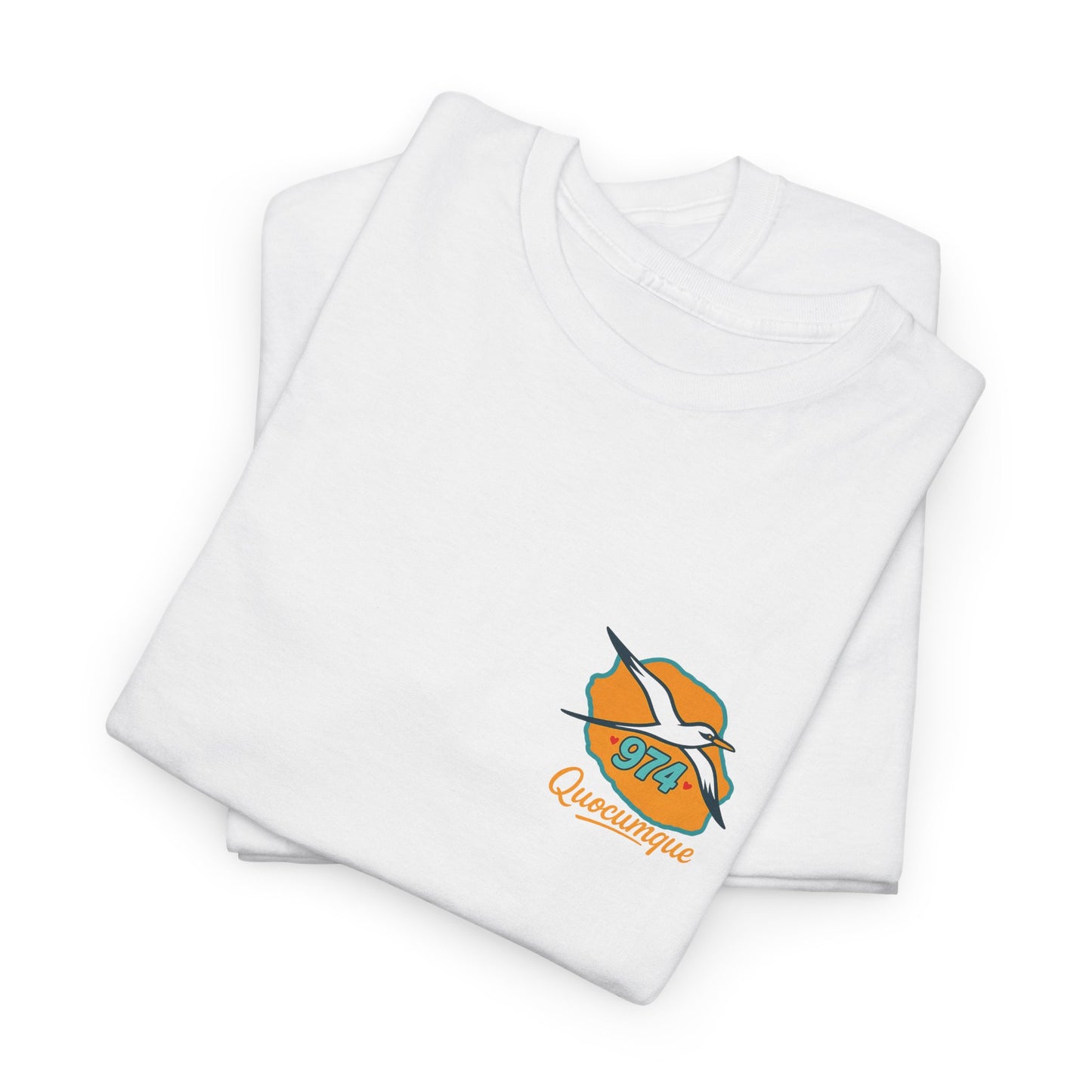 T-shirt " Paille En Queue 974", Destination île de La Réunion, Confort Coton, Sobre, Elégant, Souvenir Unique, Cadeau, Unisexe, Esprit Voyageur