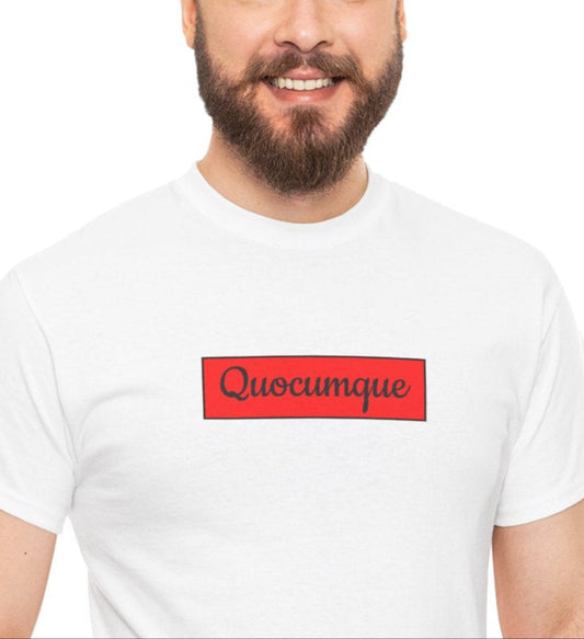 T-shirt Quocumque, île de La Réunion, Confort Coton, Sobre, Elégant, Souvenir Unique, Cadeau, Unisexe, Esprit Voyageur
