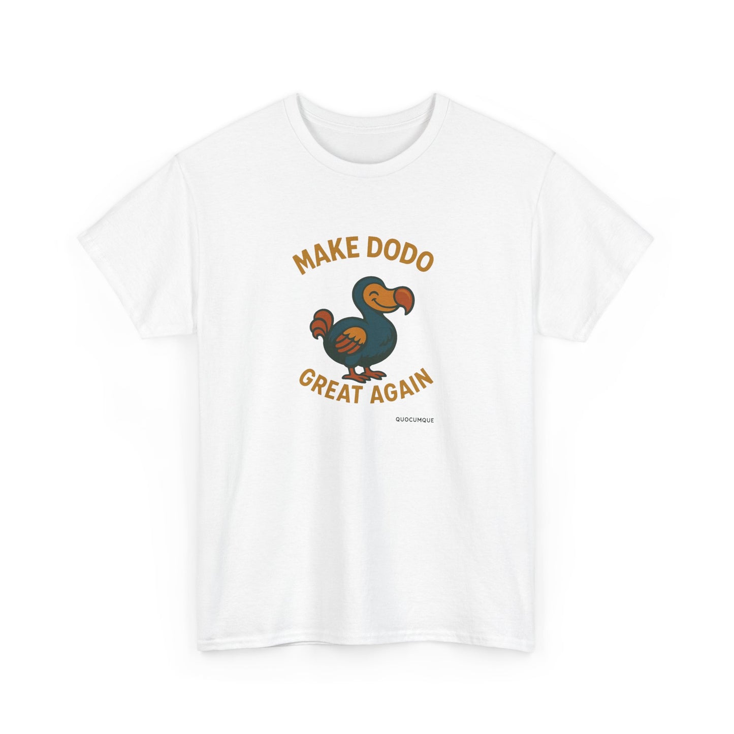T-Shirt "Make Dodo Great Again", Exotisme, Destination Île de La Réunion, Confort Coton, Sobre, Elégant, Souvenir Unique, Cadeau, Unisexe, Esprit Voyageur