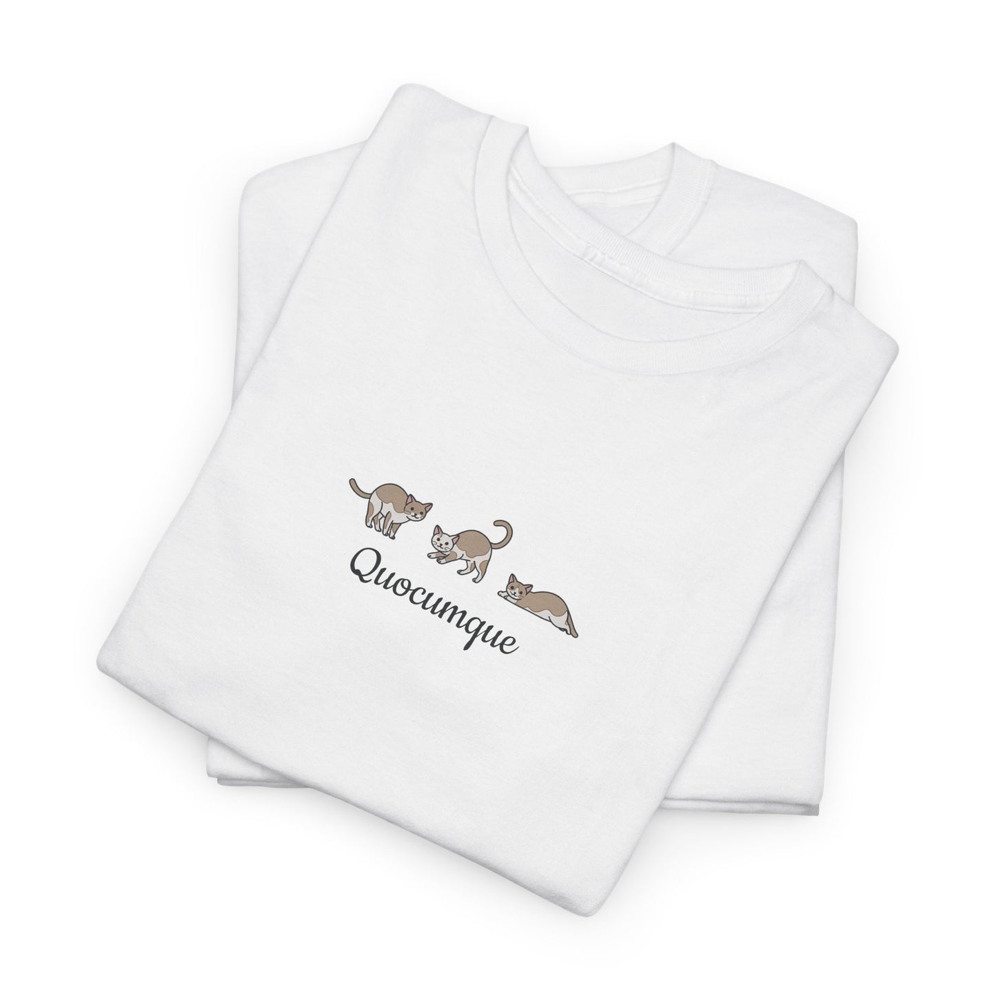 T-shirt Quocumque, Chat, Félin, Confort, Souvenir Unique, Cadeau, Unisexe, Délicatesse, Homme, Femme, Adulte, Animal domestique, Liberté