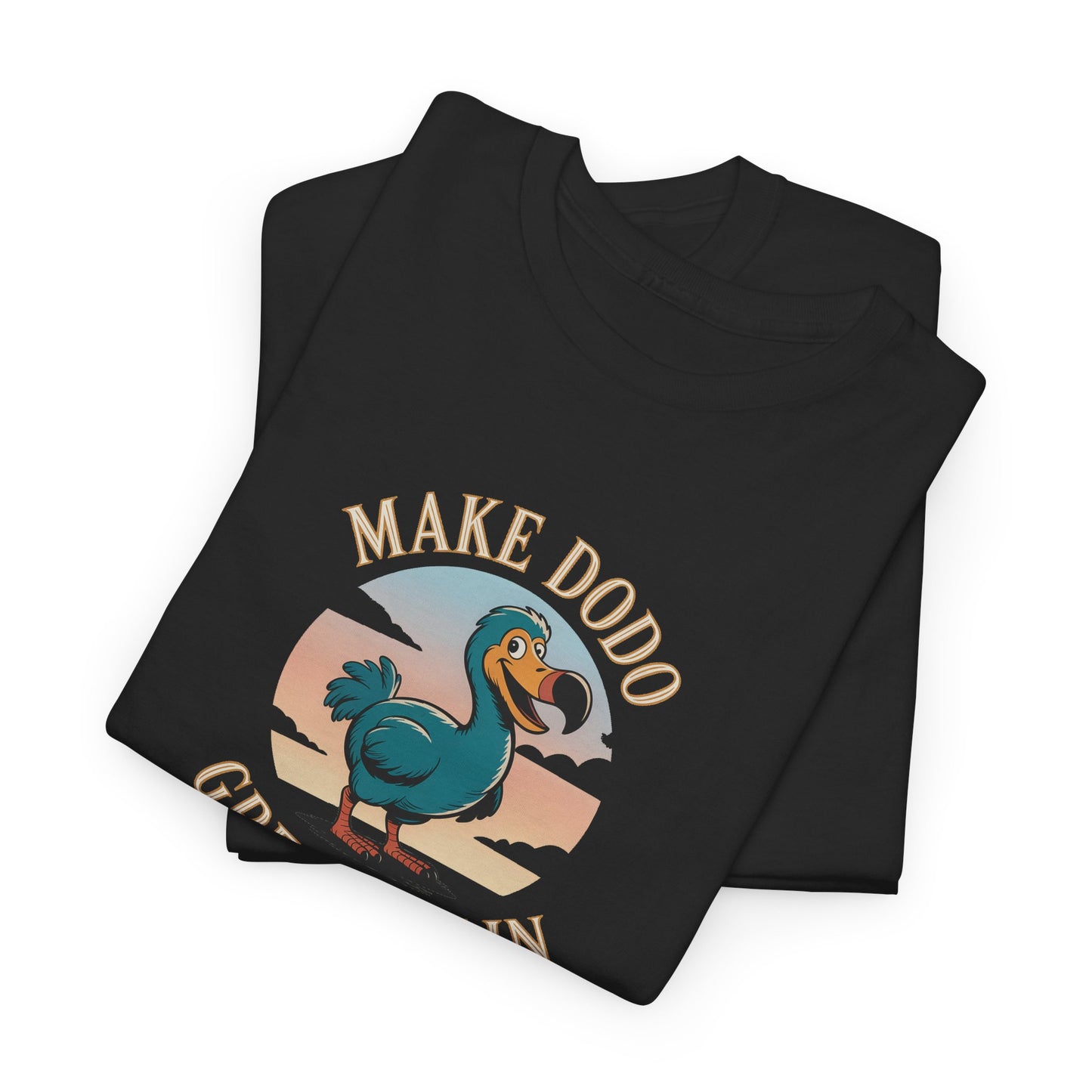 T-Shirt "Make Dodo Great Again", Exotisme, Destination Île de La Réunion, Confort Coton, Sobre, Elégant, Souvenir Unique, Cadeau, Unisexe, Esprit Voyageur