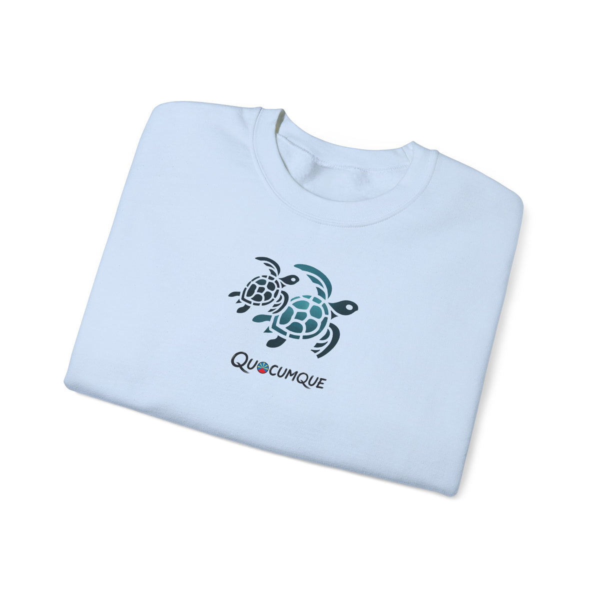 Sweat Quocumque "Tortue Marine", Exotique, Destination Île De La Réunion, Adulte, Homme, Femme, Sportive, Sportif, Décontracté, Drapeau Régional