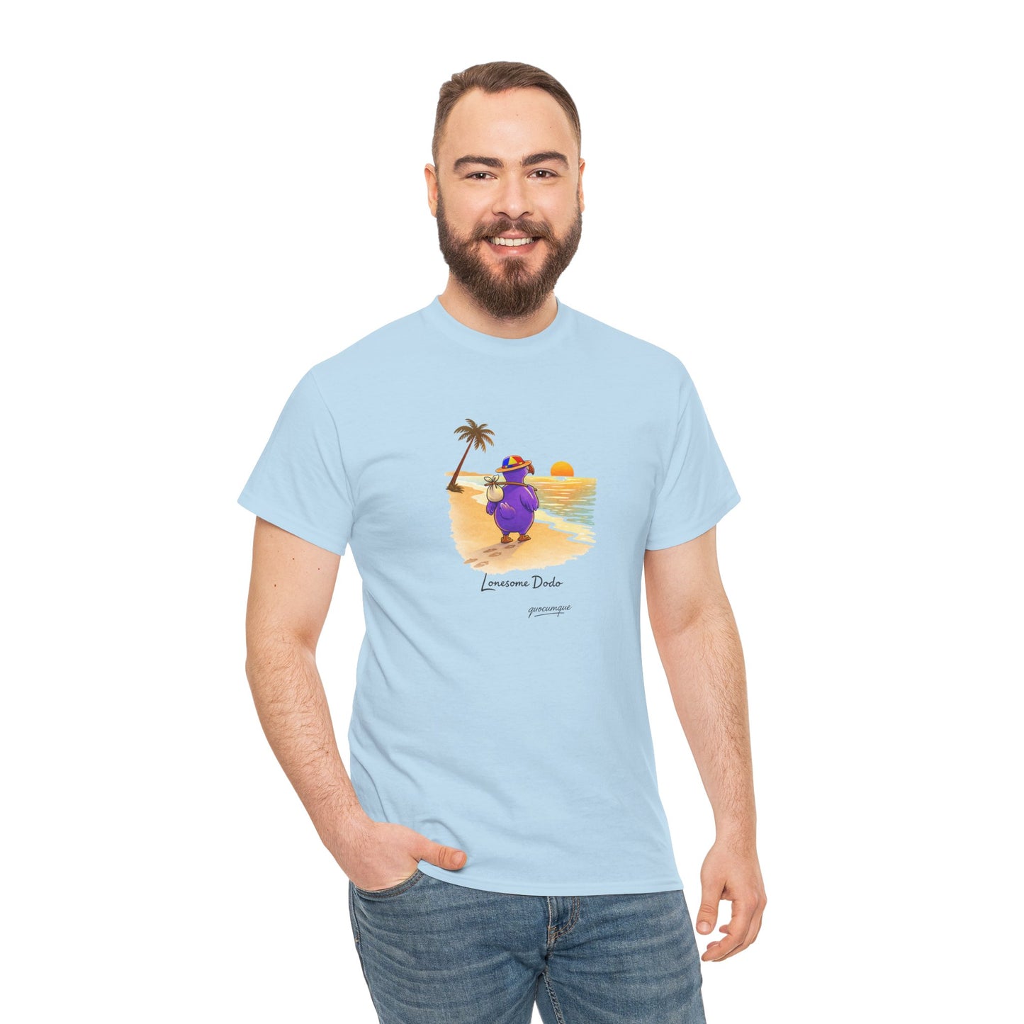 Copy of T-shirt "Lonesome Dodo", Confort Coton, Sobre, Elégant, Souvenir Unique, Cadeau, Unisexe, Esprit Voyageur, Adulte