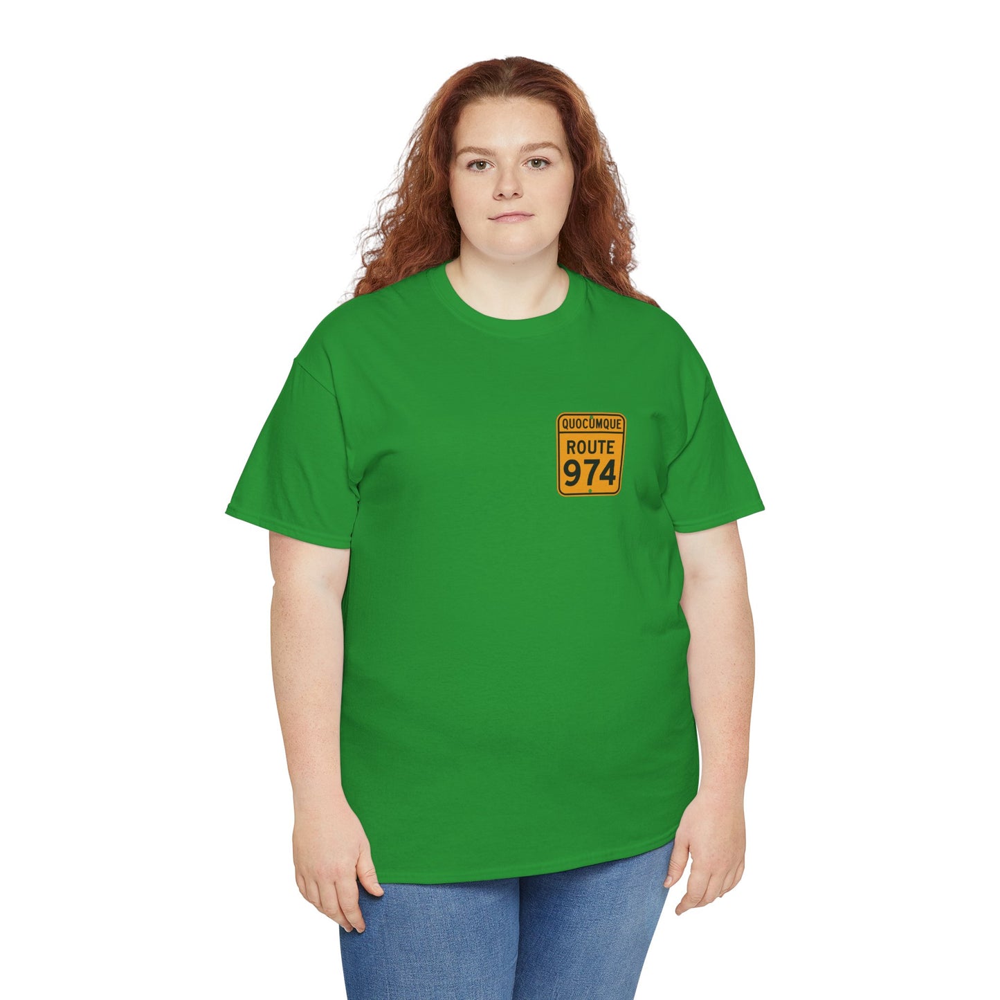 T-shirt "Route 974", Destination île de La Réunion, Confort Coton, Sobre, Elégant, Souvenir Unique, Cadeau, Unisexe, Esprit Voyageur