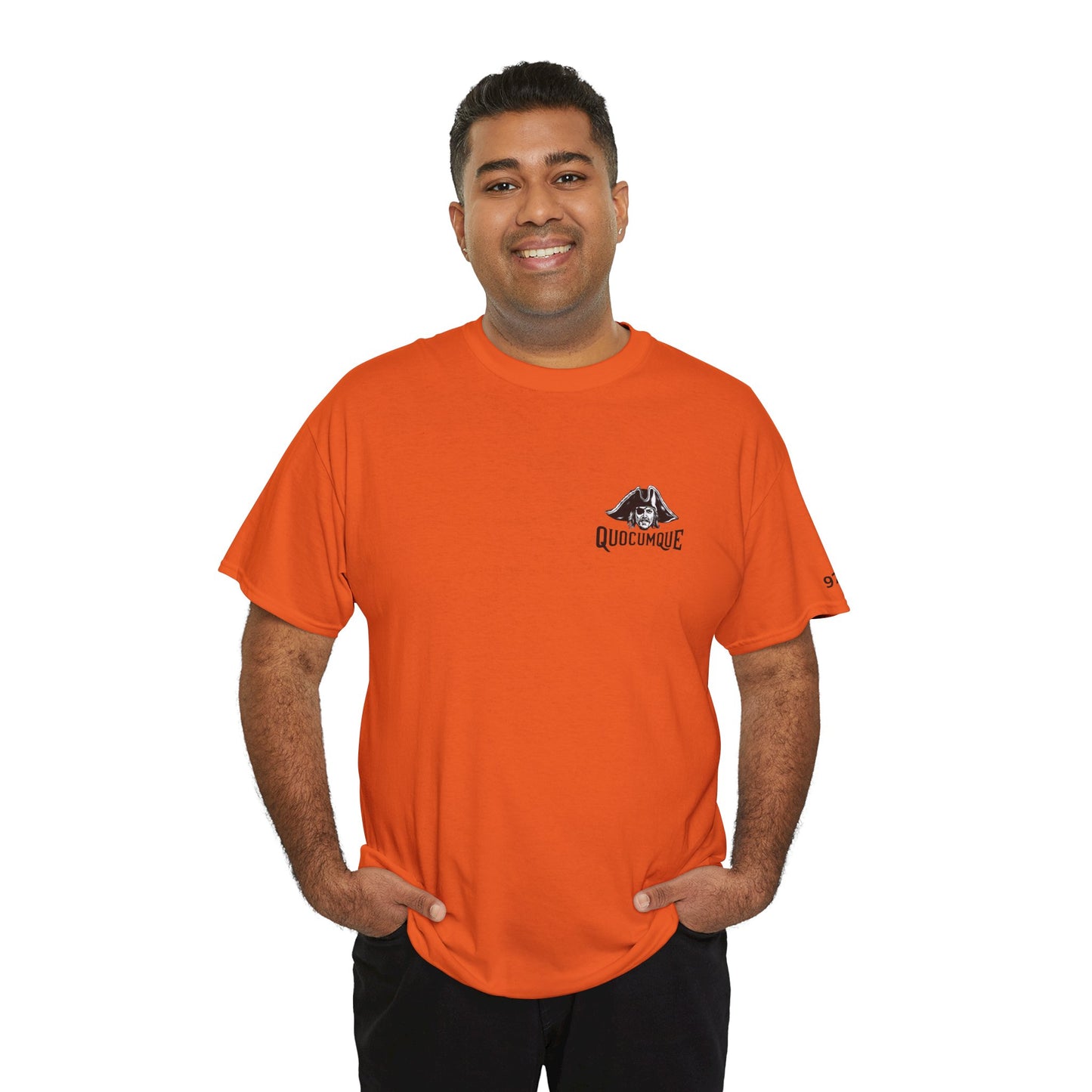 T-shirt Quocumque  "Pirate ", La Réunion, Confort Coton, Sobre, Elégant, Unique, Cadeau, Unisexe, Esprit Voyageur, pour adulte, Homme, Femme