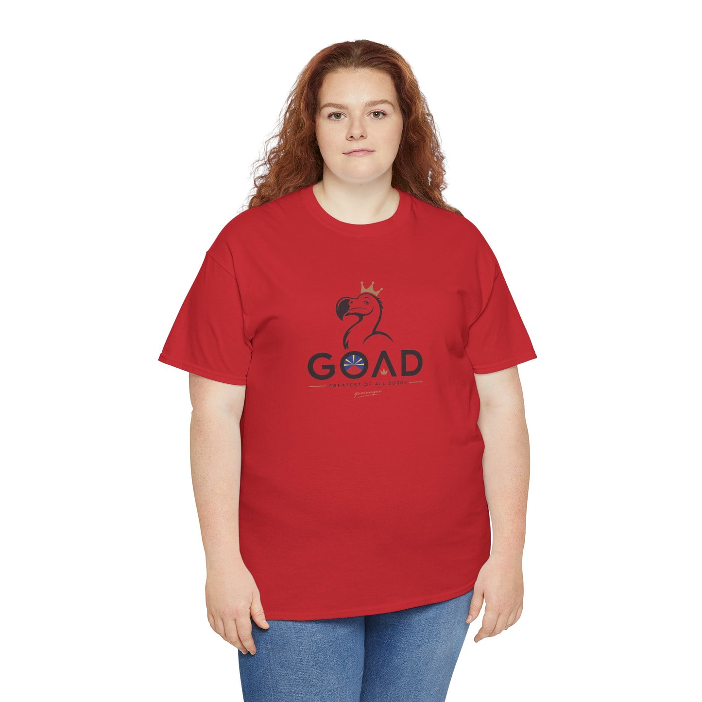 T-shirt "GOAD ", Greatest Of All Dodos, Île de La Réunion", Confort Coton, Sobre, Elégant, Souvenir Unique, Cadeau, Unisexe, Esprit Voyageur