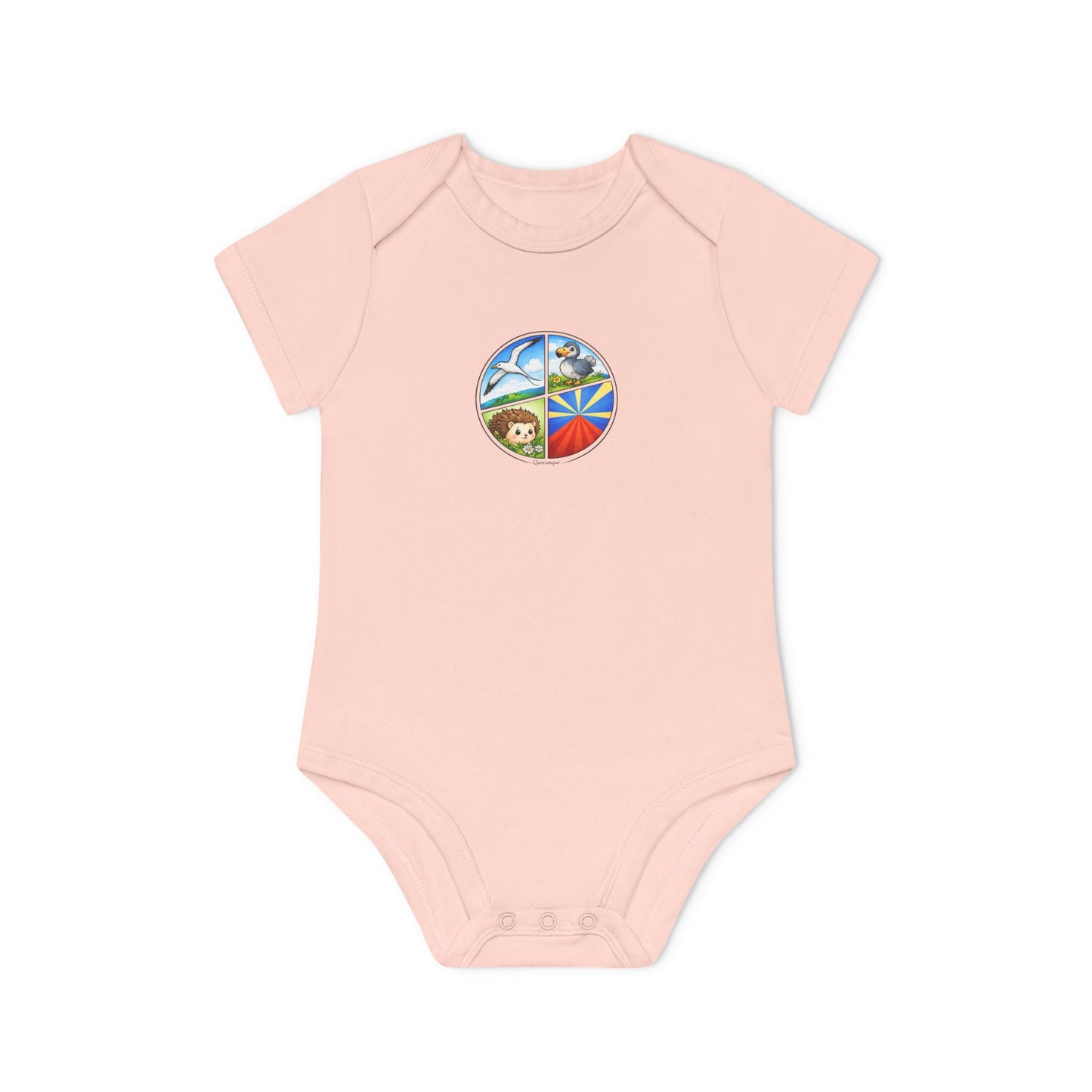 Body Bébé "Pastille Bourbon", Île de La Réunion, Douceur Coton, Cadeau Naissance,  Confort Coton Bio, Style Unique, Cadeau Parfait