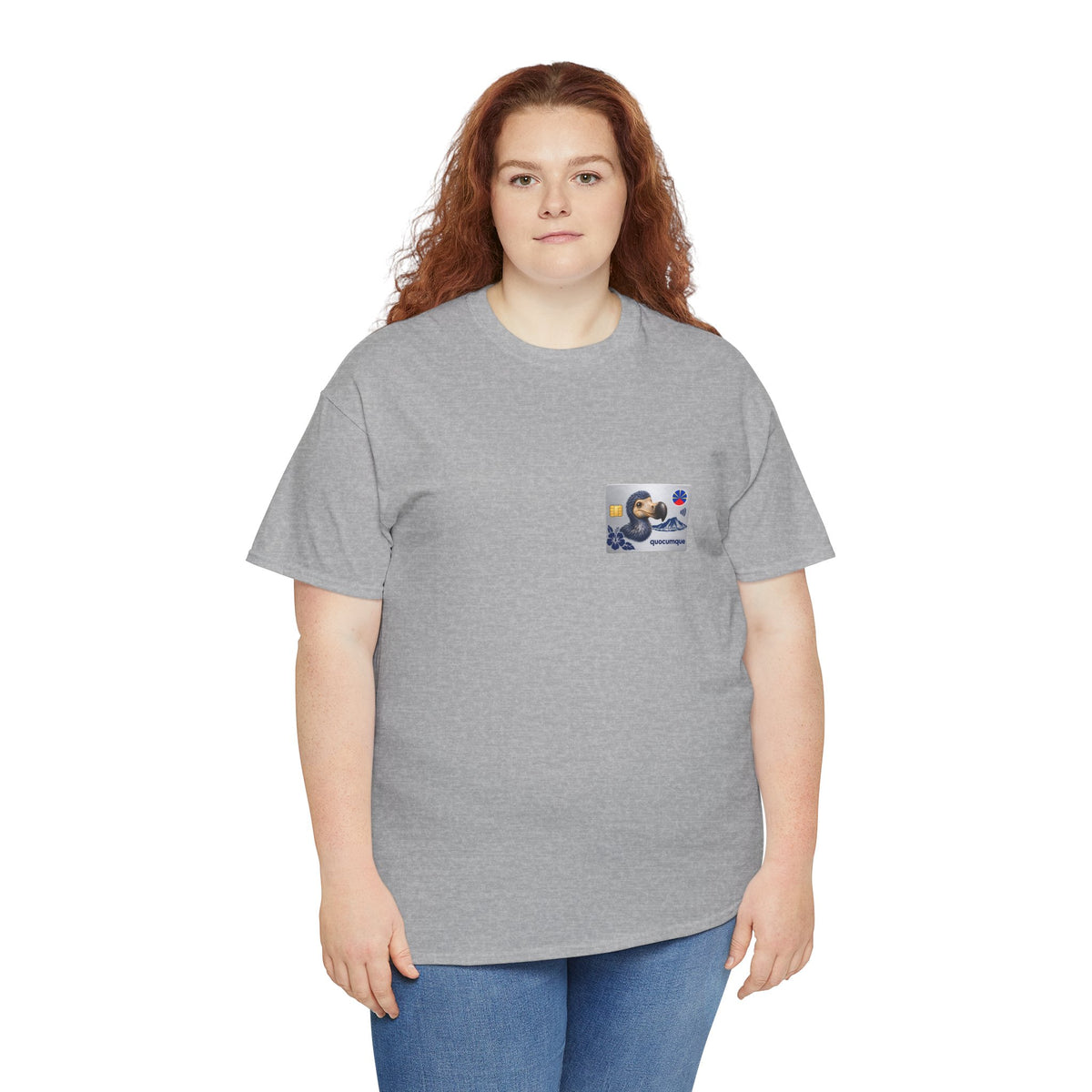 T-shirt "Quocumque Platinium", Exotisme, Destination Île de La Réunion, Confort Coton, Sobre, Elégant, Souvenir Unique, Cadeau, Unisexe, Esprit Voyageur