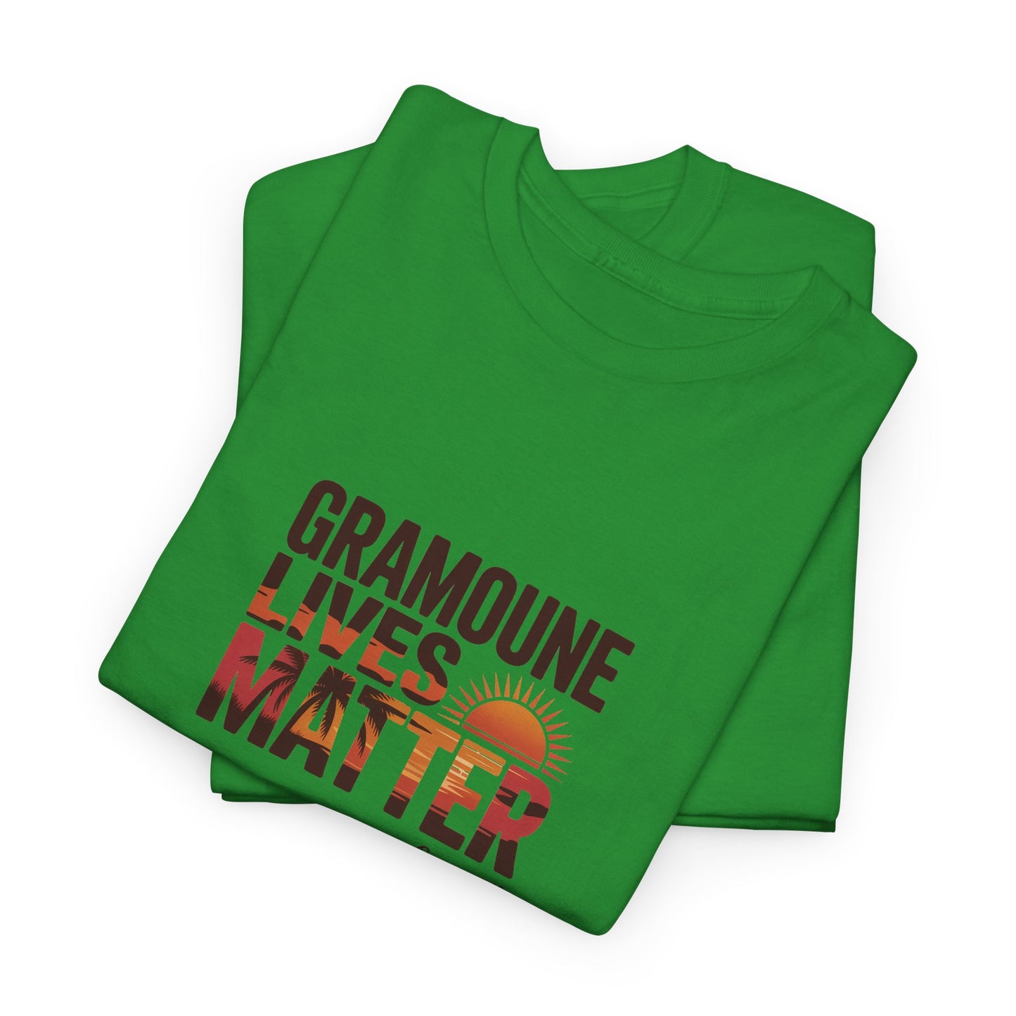 T-shirt "Gramoune", Île de La Réunion, Confort Coton, Sobre, Elégant, Souvenir Unique, Cadeau, Unisexe, Esprit Voyageur