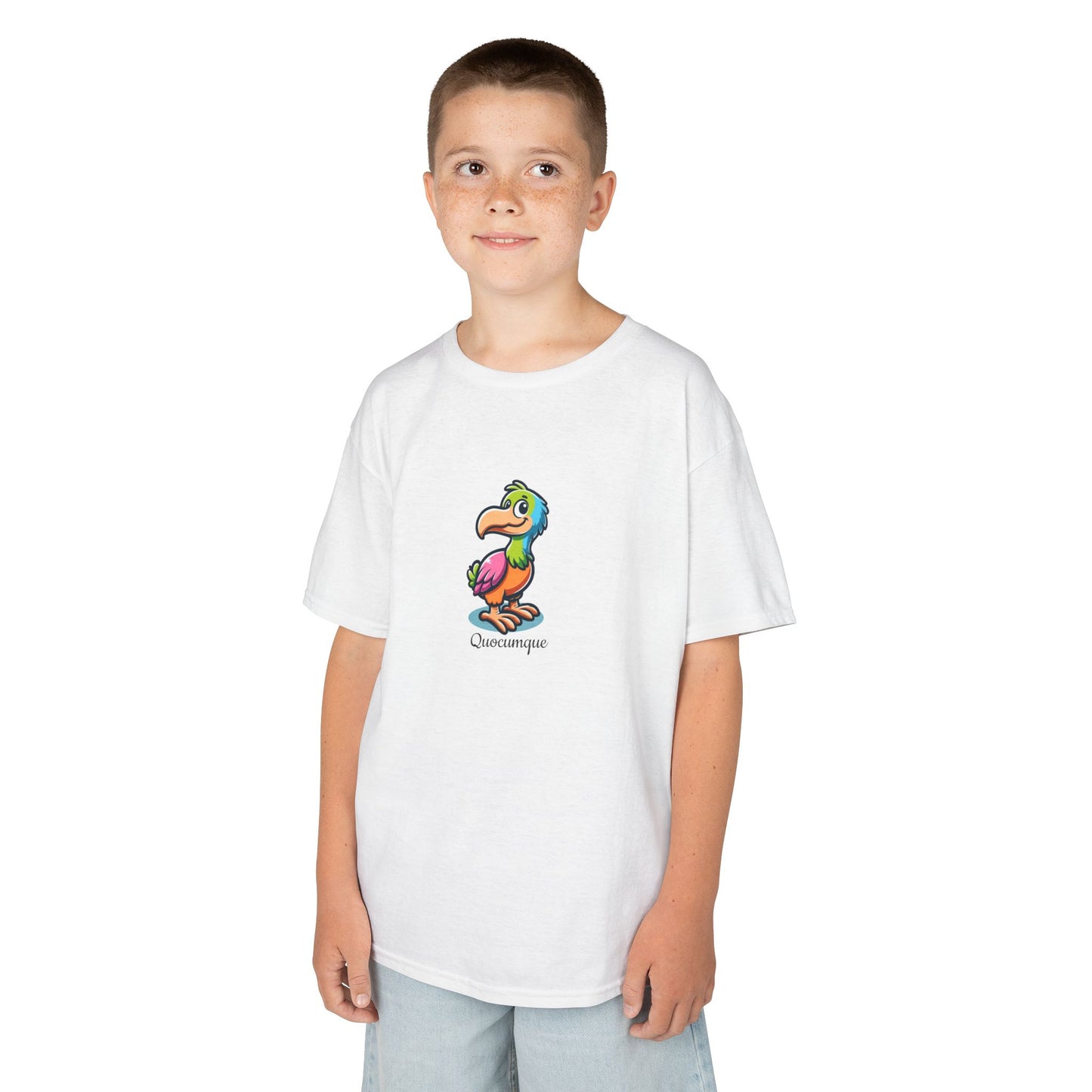 T-shirt Animal Dodo Coloré Pour Marmailles, Île de La Réunion, Douceur Coton, Style Unique, Cadeau Parfait, Quocumque, Vêtement Enfant Ado