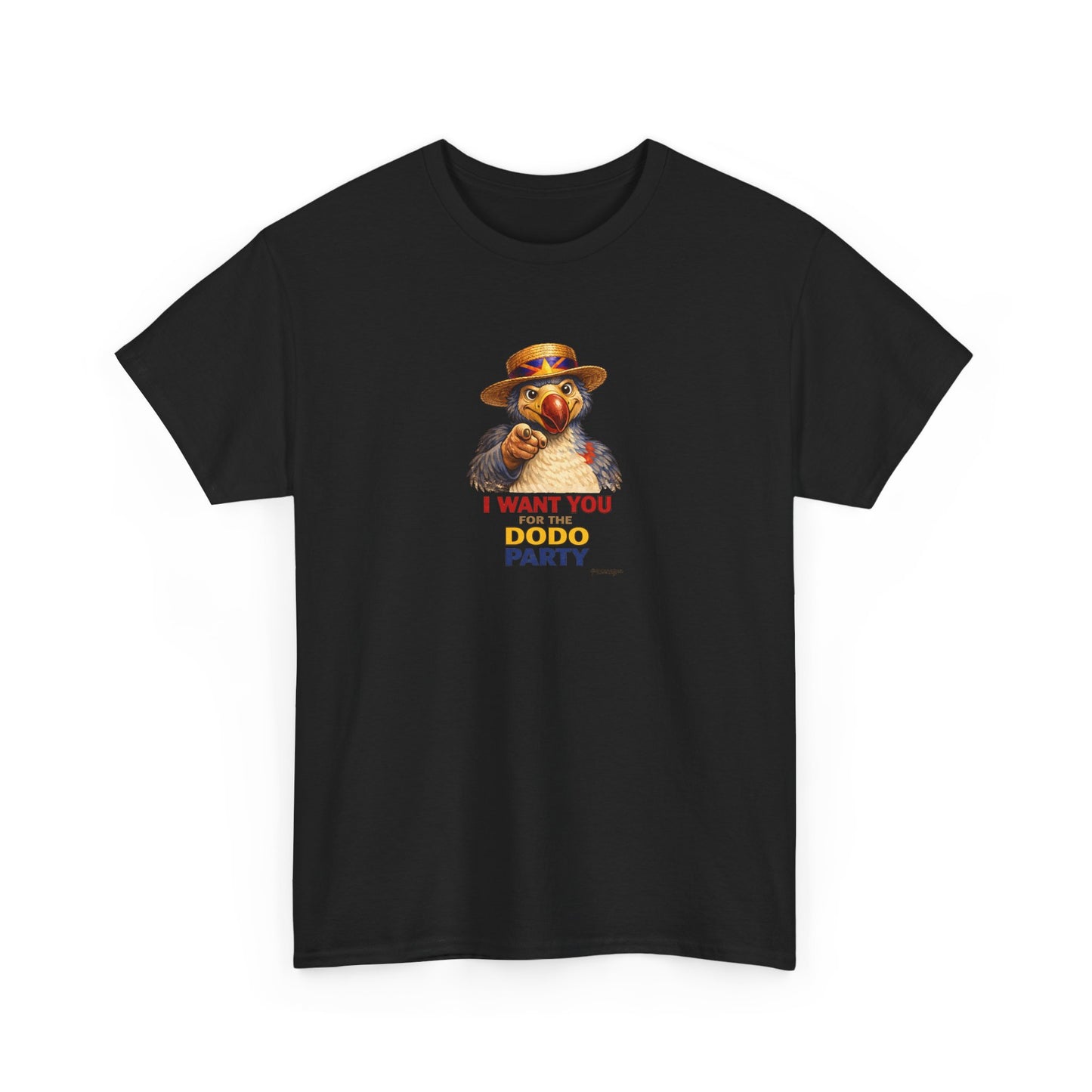T-shirt Quocumque, " Dodo Party", Confort, Souvenir Unique, Cadeau, Unisexe, Délicatesse, Homme, Femme, Adulte, Sportif, Liberté, Détente