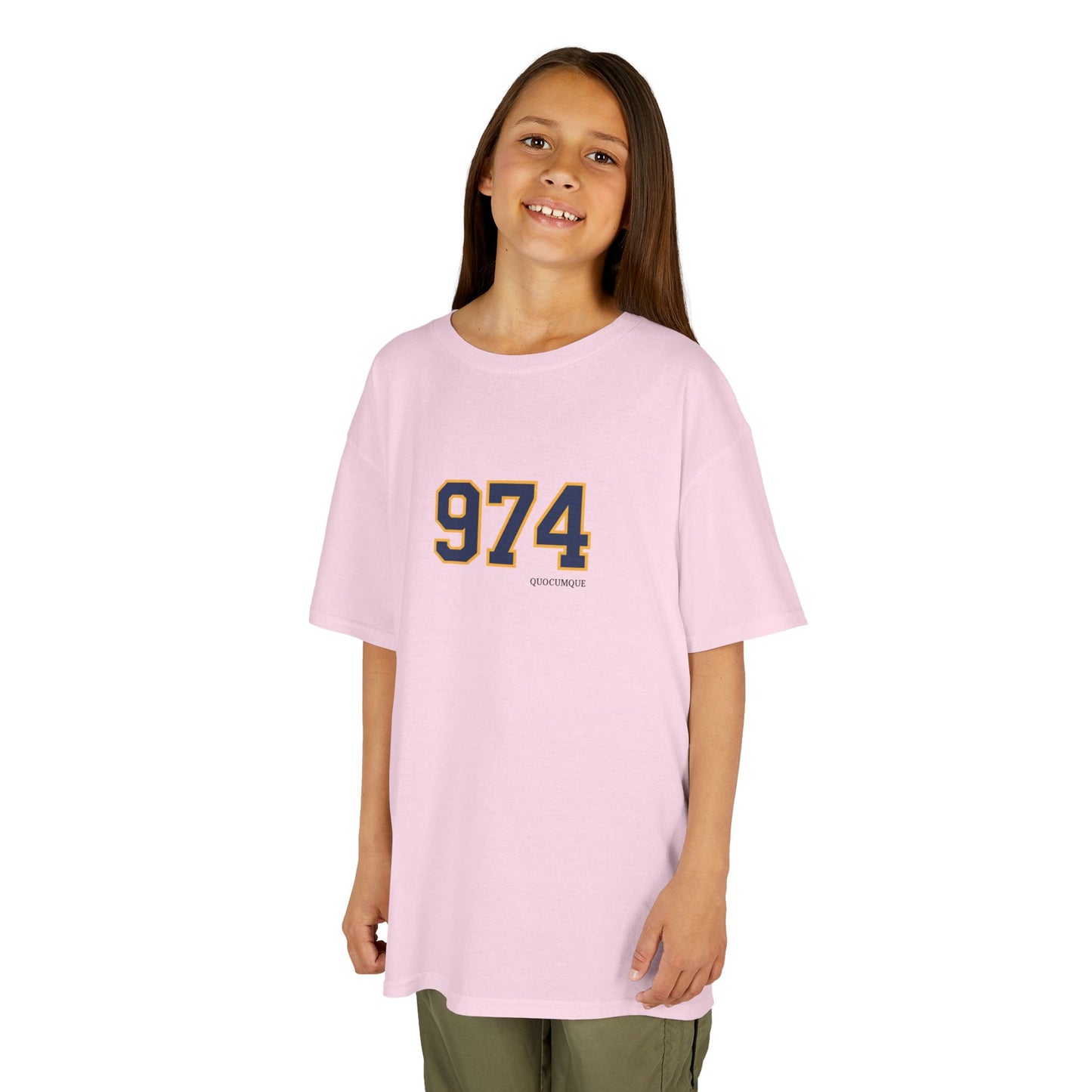 T-shirt "974", Pour Marmailles, Douceur Coton, Pour les enfants de 5-6 ans( Taille XS), Pour les 7-8 ans( taille S), Pour les 9-10 ans( taille M), Pour les 11-12 ans( taille L), Pour...