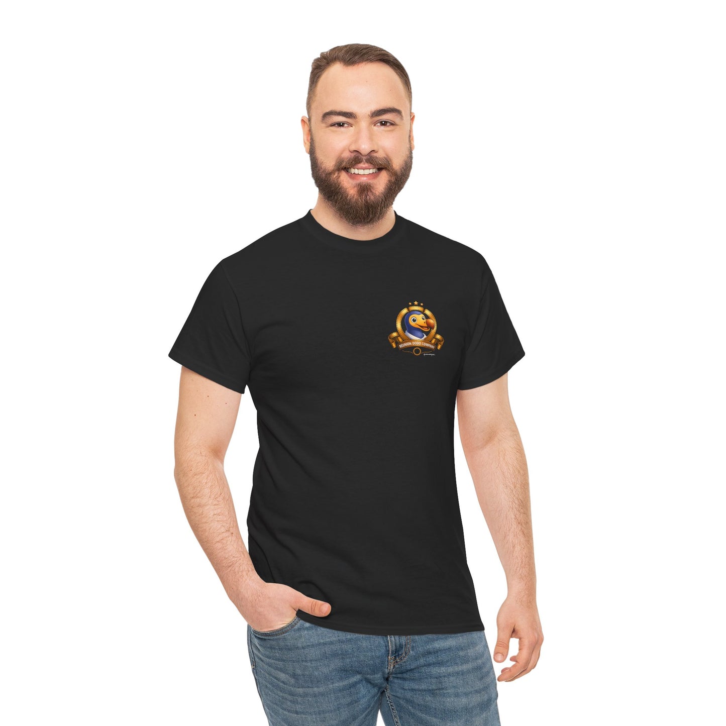 T-shirt Quocumque, " Dodo Cinéma", Discret, Île de La Réunion, Confort Coton, Elégant, Souvenir Unique, Cadeau, Unisexe, Esprit Voyageur, Créole, Bourbon