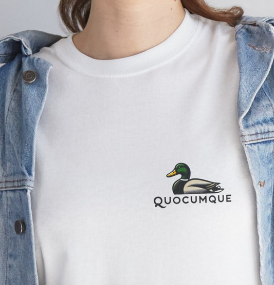 T-shirt Quocumque, Canard Sauvage, Vacances, Chasse, Nature, Confort Coton, Elégant, Souvenir Unique, Cadeau, Unisexe, Esprit Voyageur