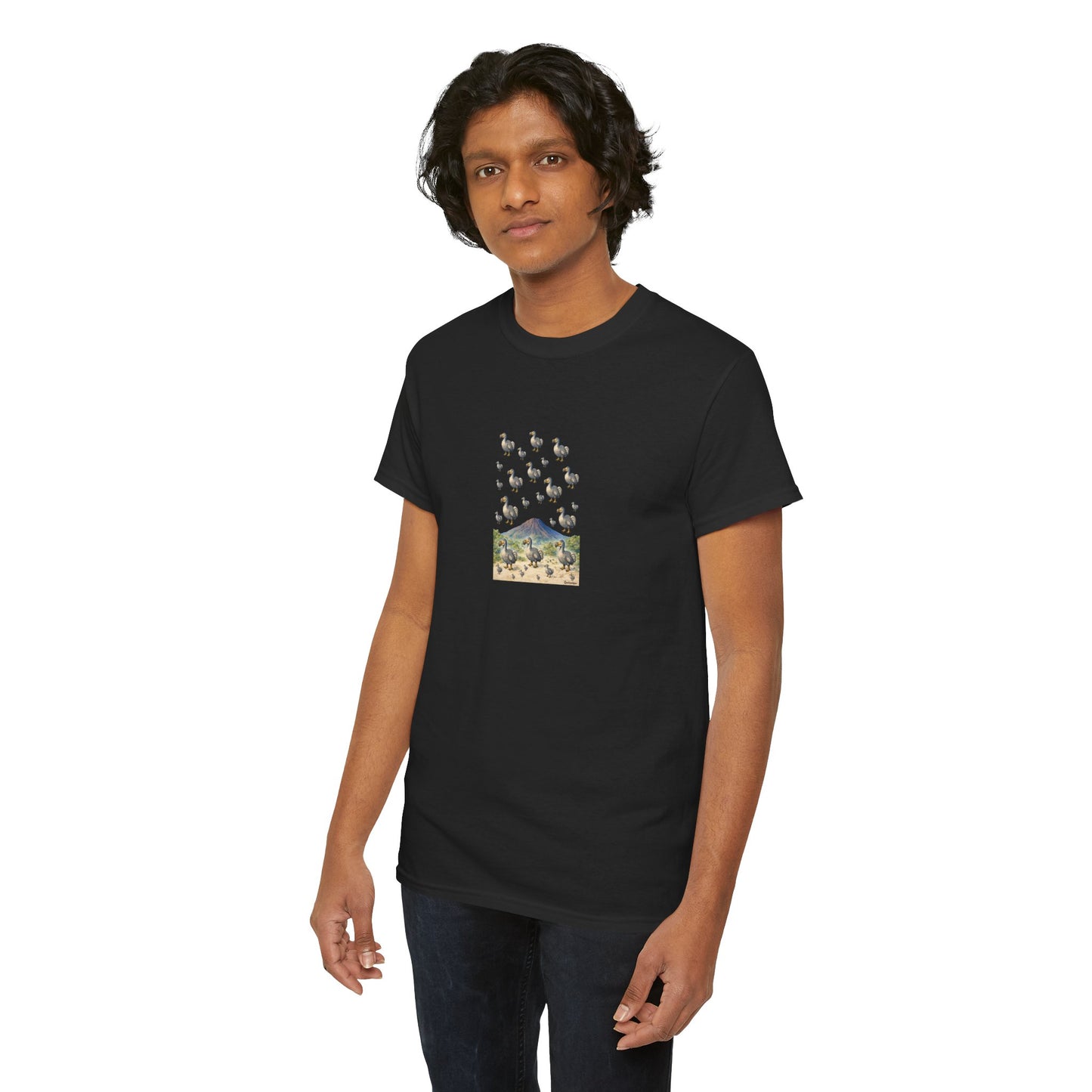 T-shirt "Groupe Dodo ", Île de La Réunion", Confort Coton, Sobre, Elégant, Souvenir Unique, Cadeau, Unisexe, Esprit Voyageur